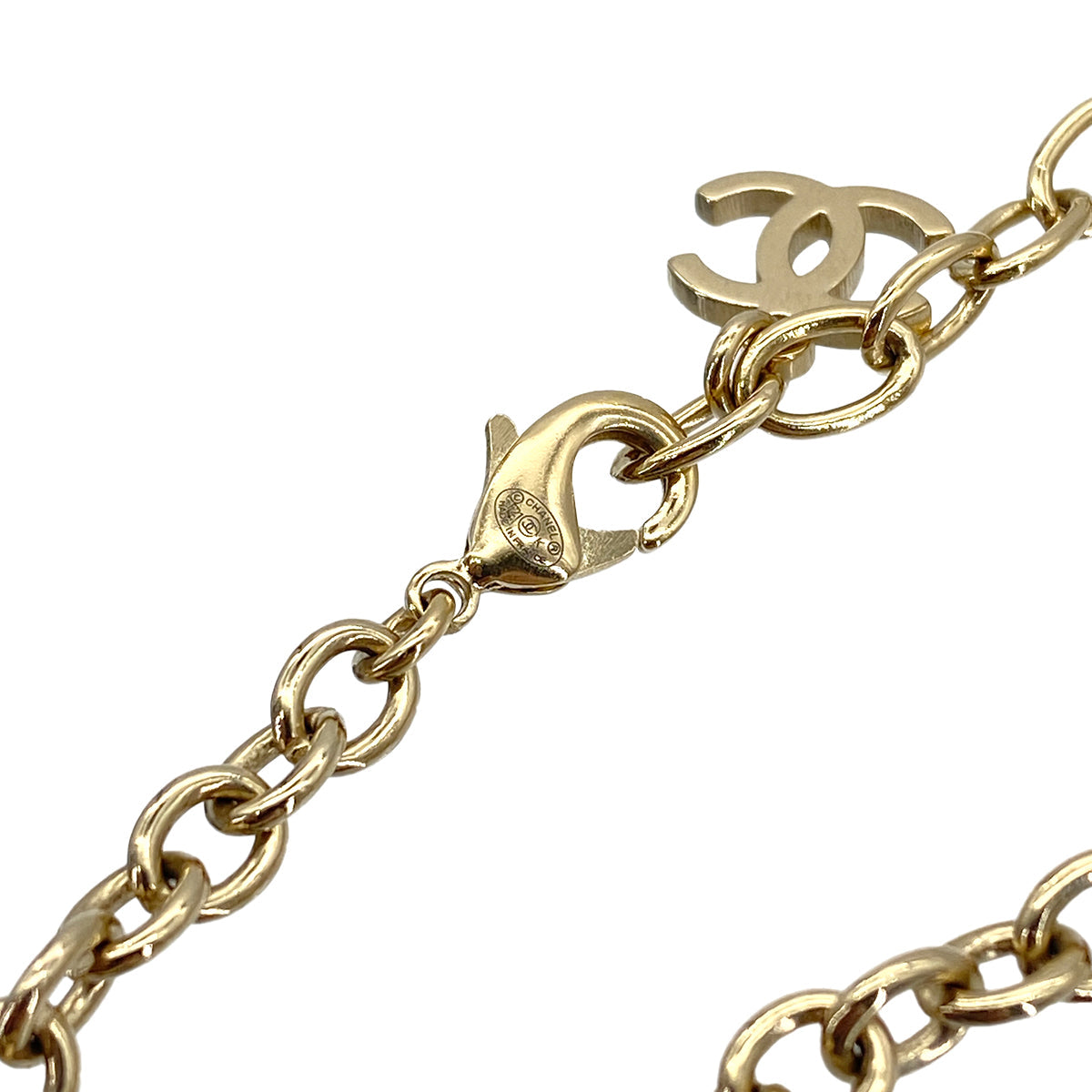 CHANEL CHANEL LONG NECKLACE COCOMARK RHINESTONE ACCESSORY F21K 90269685