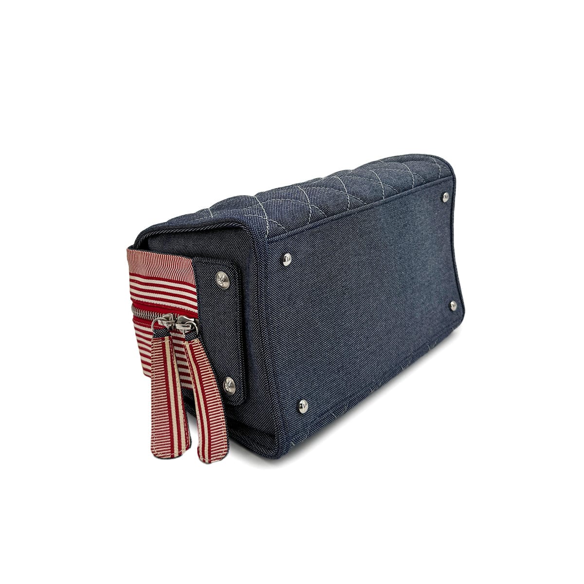 CHANEL CHANEL MATELASSE COCOMARK CHAIN SHOULDER BAG BLUE RED DENIM 90313343