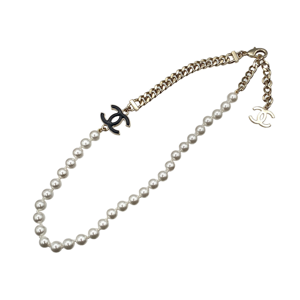 CHANEL CHANEL NECKLACE COCOMARK FAKEPEARL ACCESSORY B24P 90269906