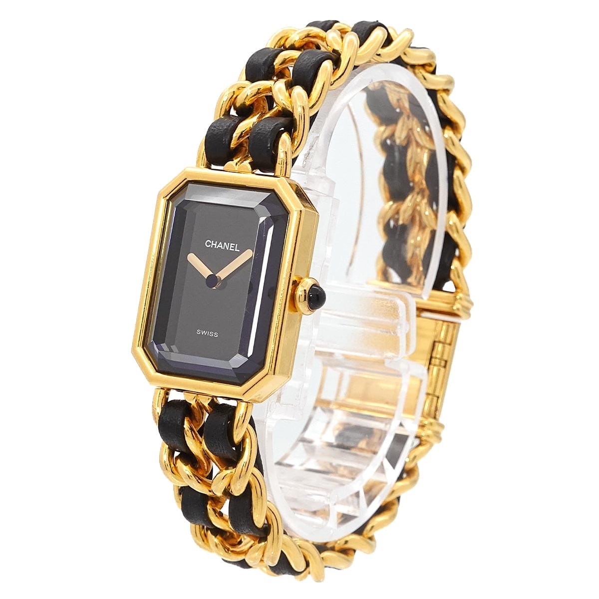 CHANEL CHANEL Premiere Large H0001 Vintage Women's Watch, Black and Gold Quartz, 90313022