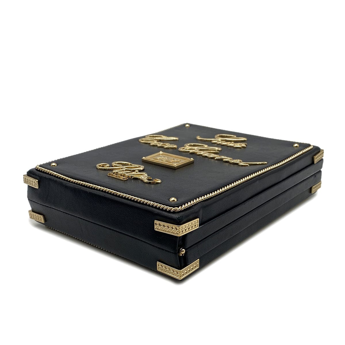 Chanel CHANEL ROOM CARD MINAUDIERE EVENING CHAIN SHOULDER BAG BLACK LAMB SKIN 90268328