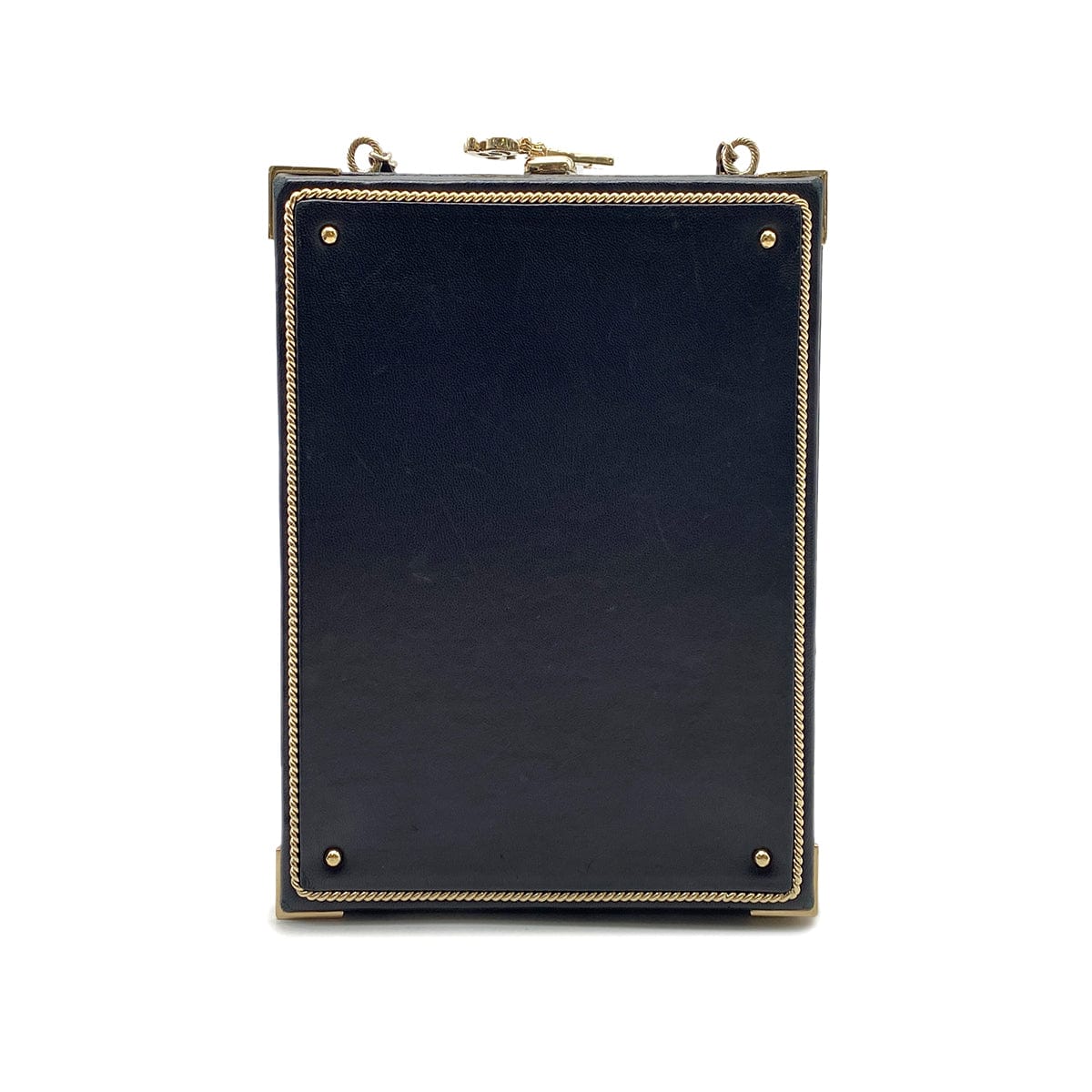 Chanel CHANEL ROOM CARD MINAUDIERE EVENING CHAIN SHOULDER BAG BLACK LAMB SKIN 90268328