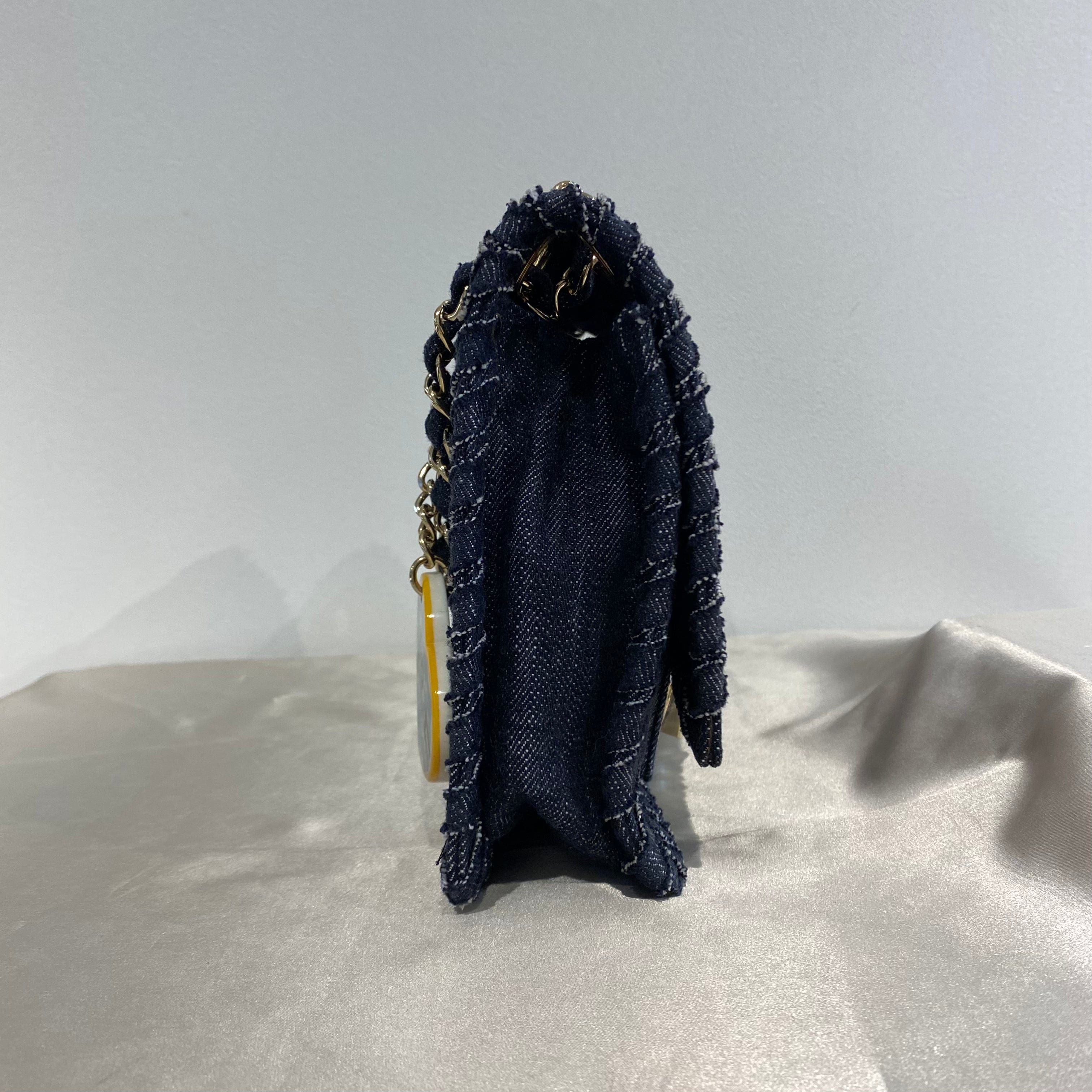 Chanel CHANEL VINTAGE 2.55 NIGHT FLIGHT CHAIN SHOULDER BAG DENIM 90214964