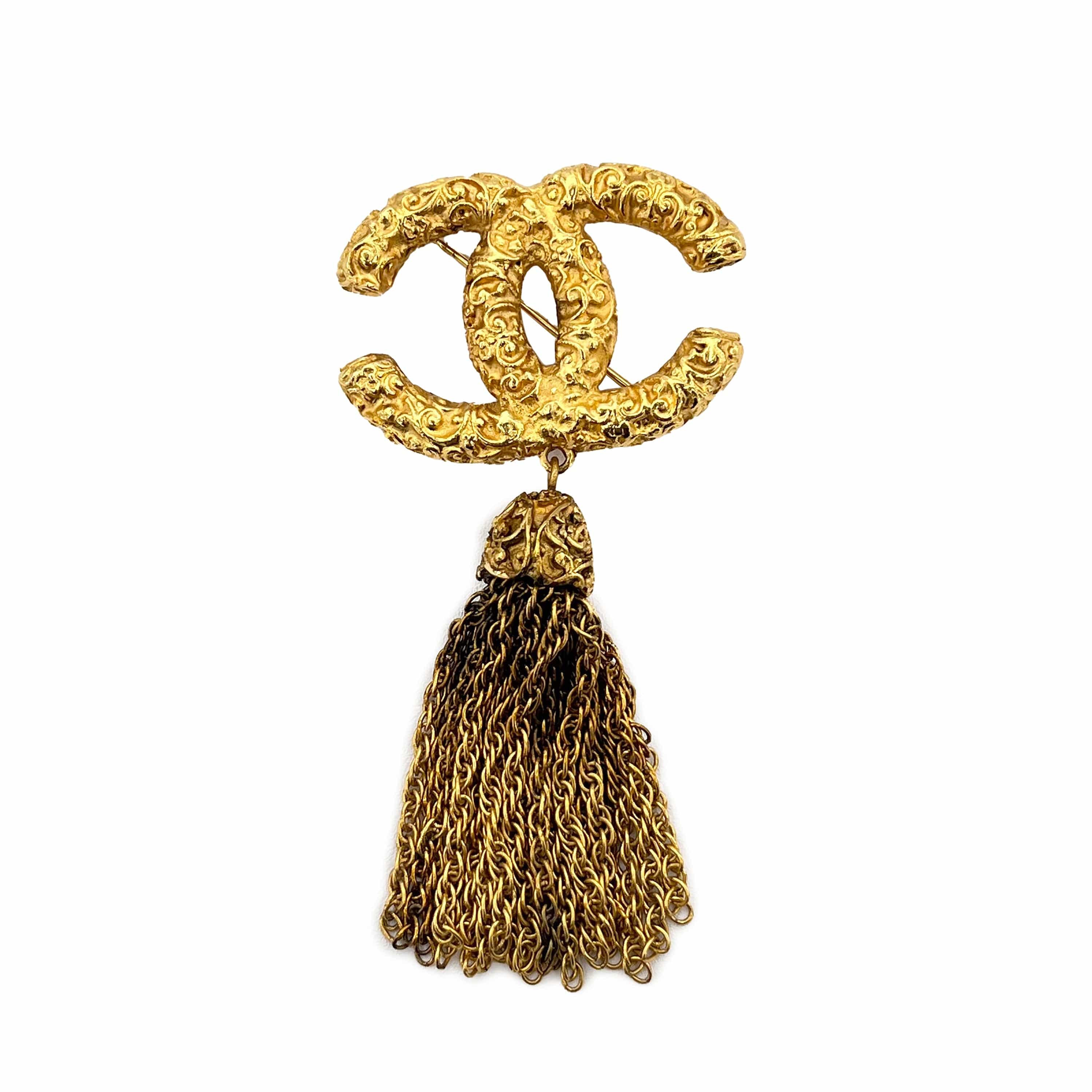 Chanel CHANEL VINTAGE BROACH COCOMARK FRINGE ACCESSORY 93A 90207771