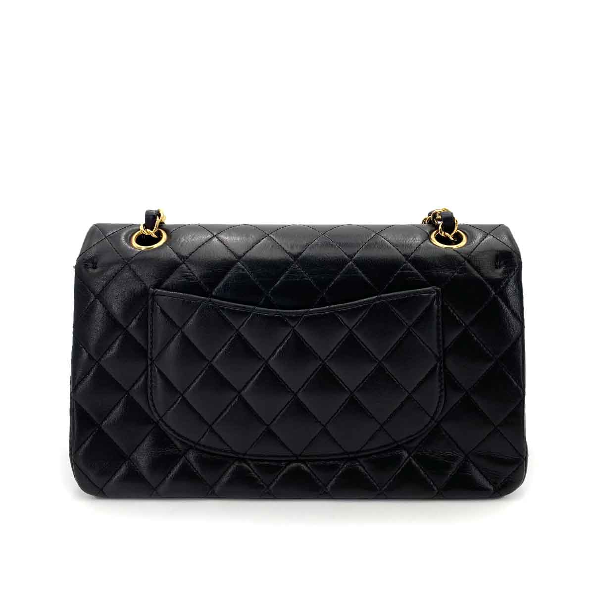 Chanel Chanel Vintage Classic Flap Medium Black Lambskin GHW #11 90242113