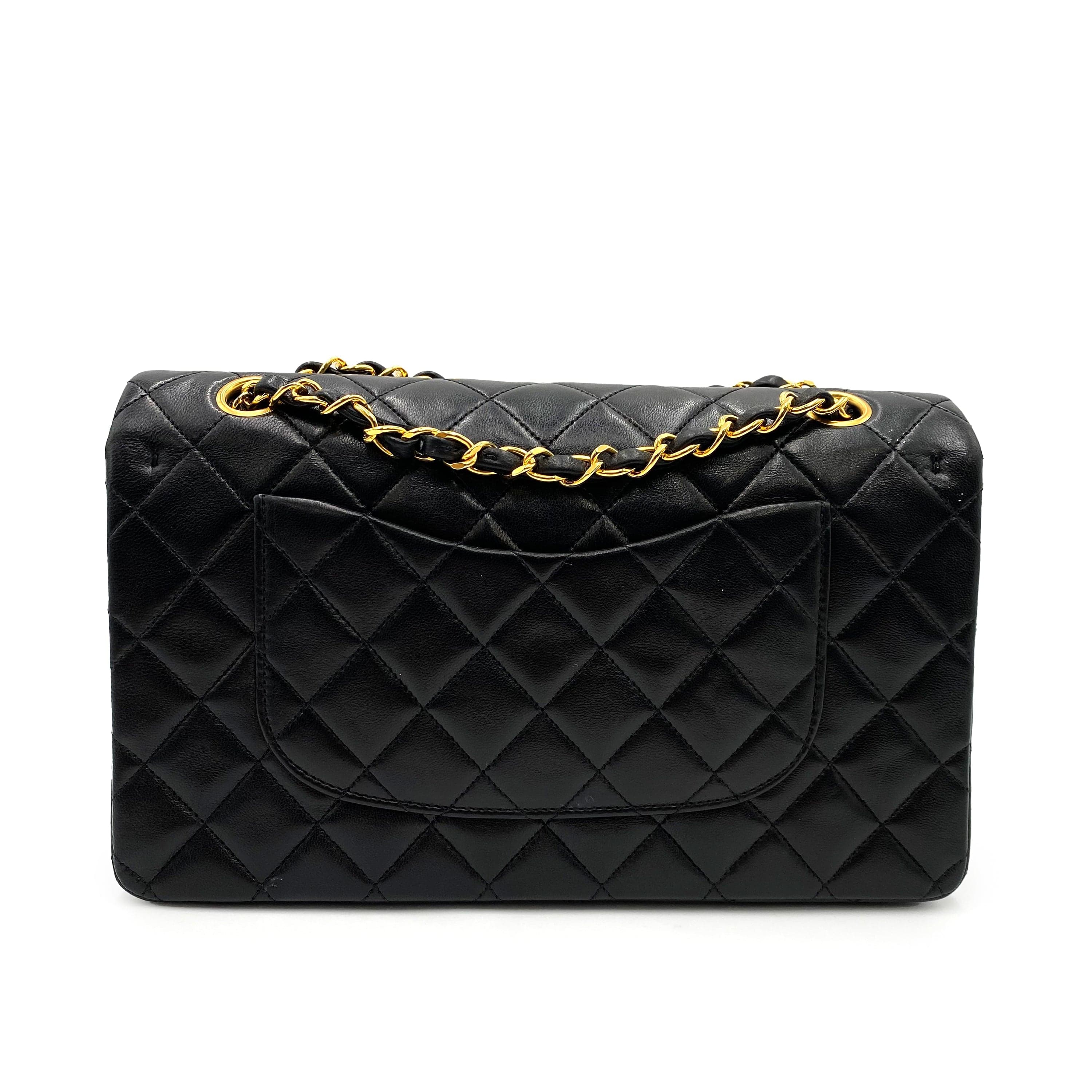 Chanel Chanel Vintage Classic Flap Medium Black Lambskin GHW #2 90228902