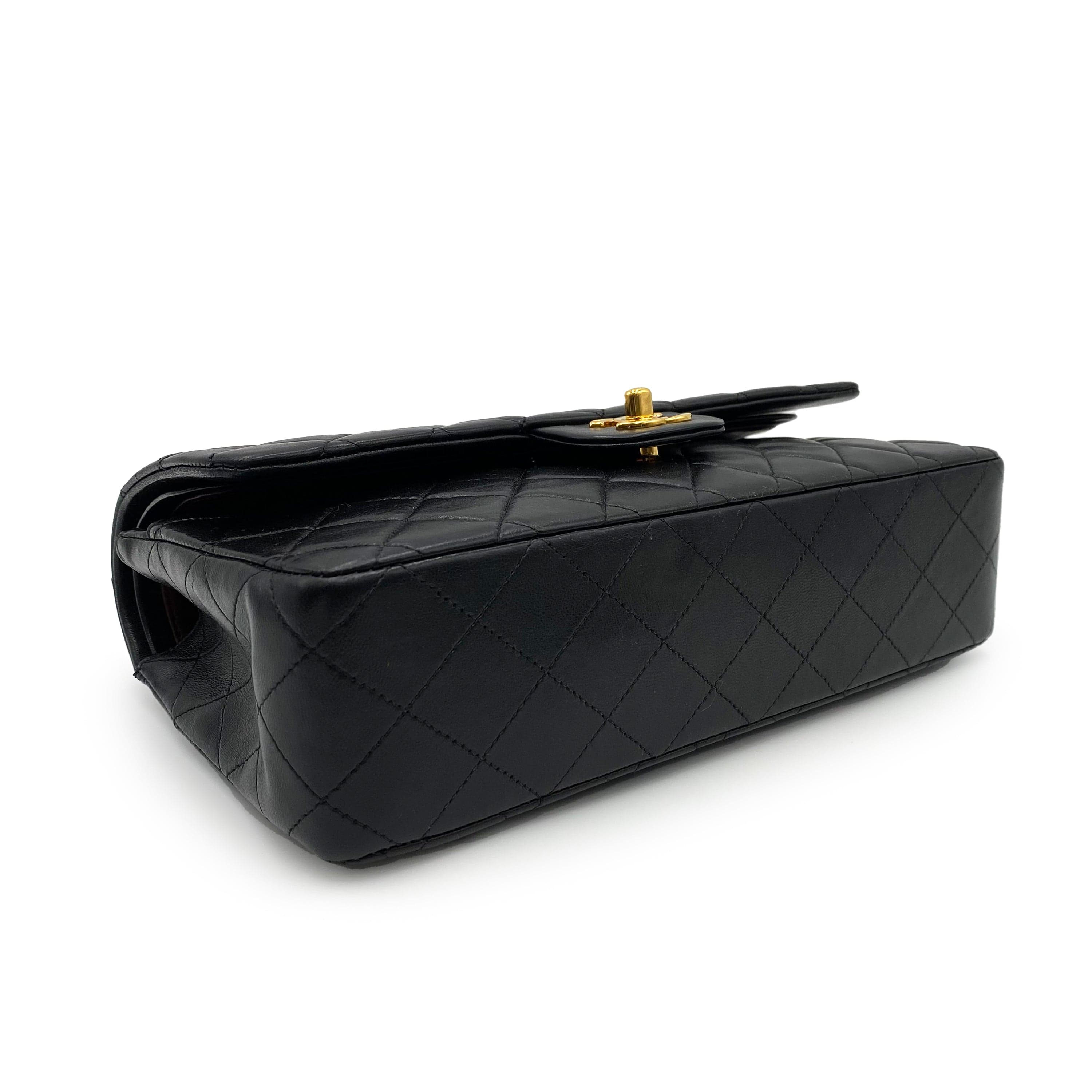 Chanel Chanel Vintage Classic Flap Medium Black Lambskin GHW #5 90226794