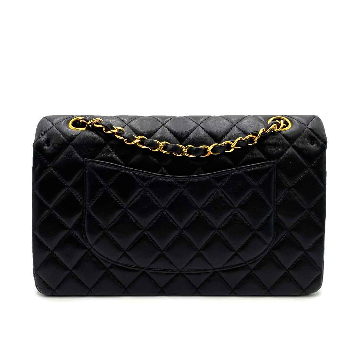 Chanel Chanel Vintage Classic Flap Medium Black Lambskin GHW #5 90227586