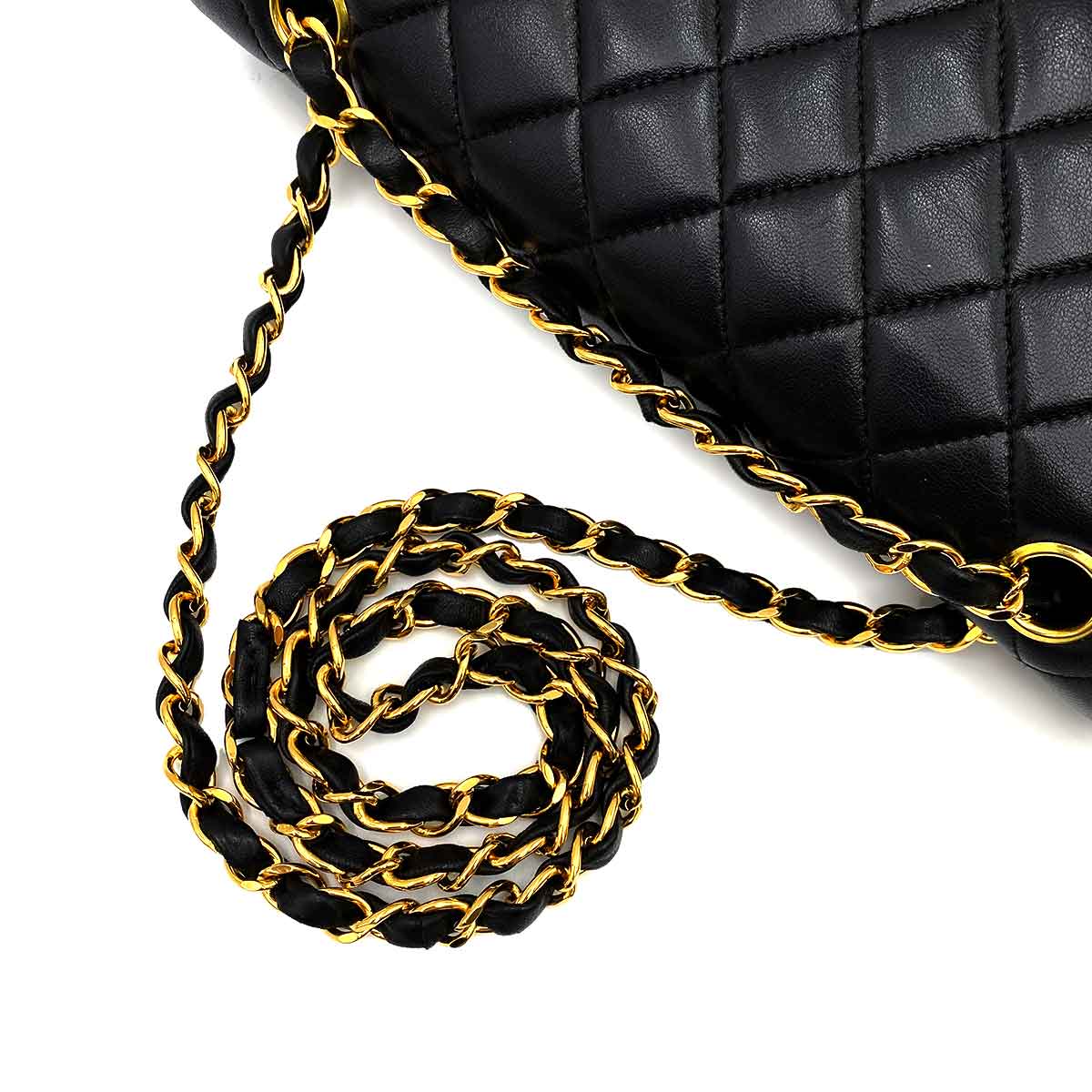 Chanel Chanel Vintage Classic Flap Medium Black Lambskin GHW #5 90227586