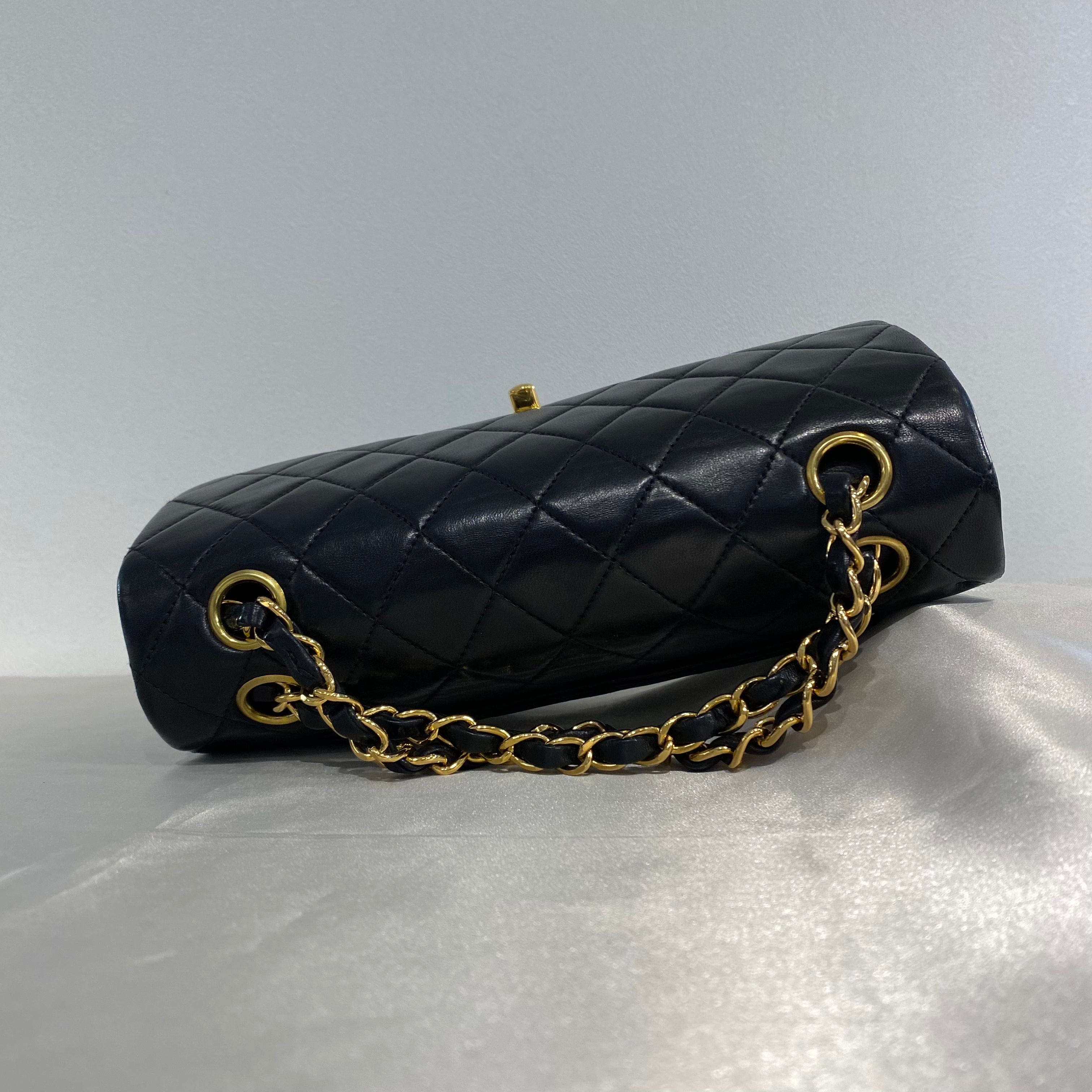 Chanel Chanel Vintage Classic Flap Small Black Lambskin GHW #6 90212817