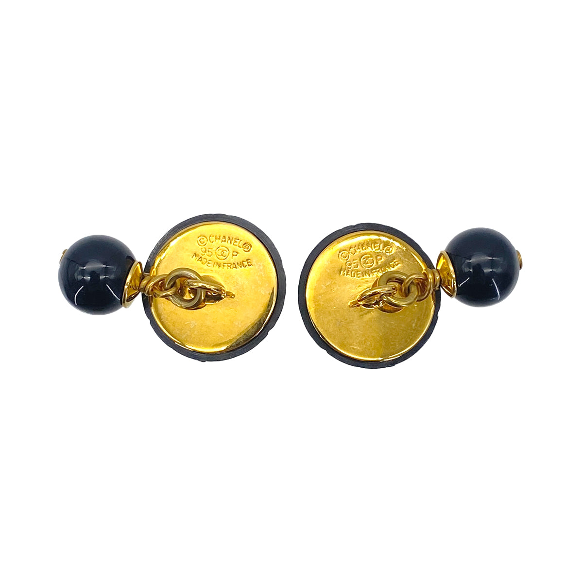 CHANEL CHANEL VINTAGE CUFFLINKS COCOMARK ACCESSORY 95P 90269244