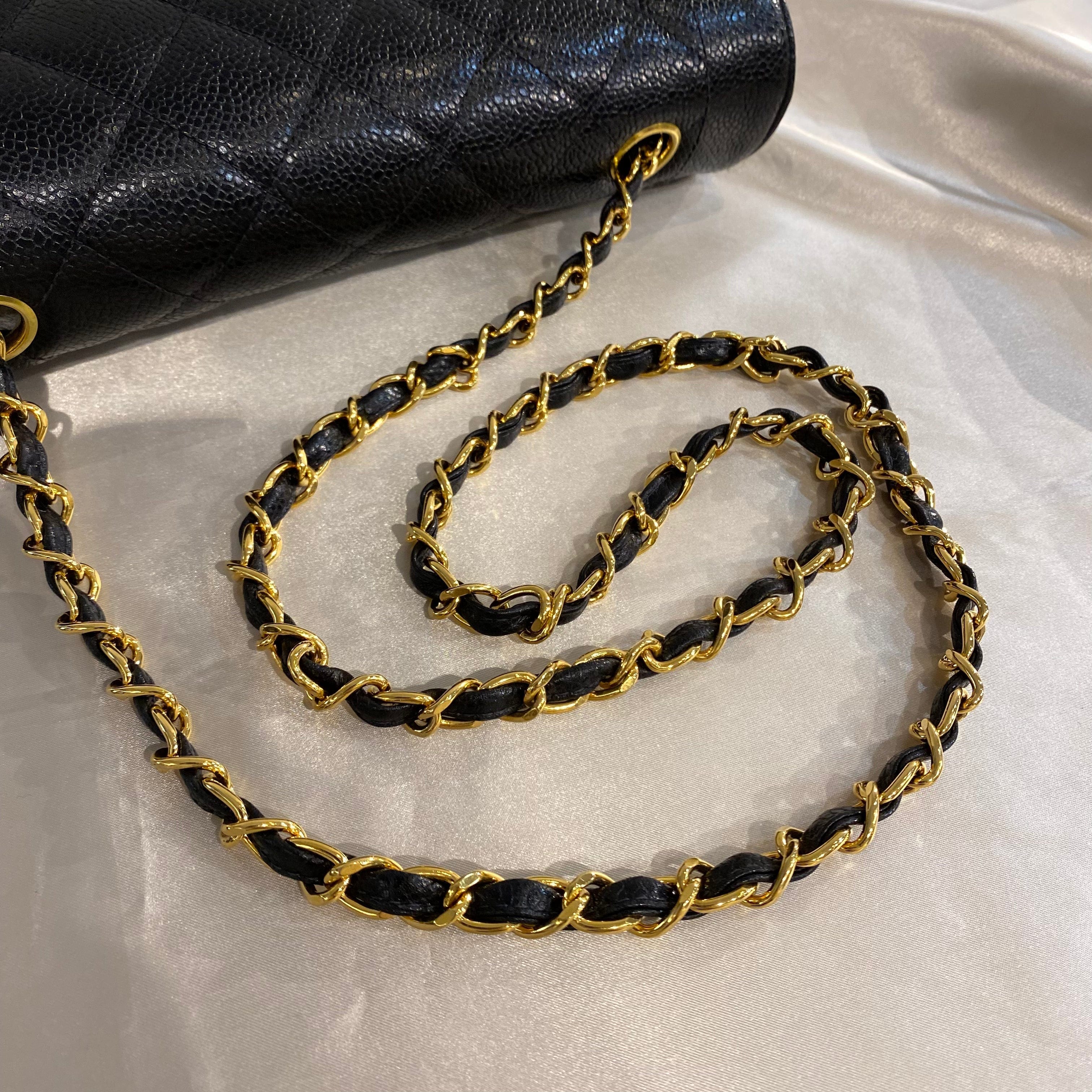 Chanel Chanel Vintage Diana Medium Black Caviar GHW #2 90213952