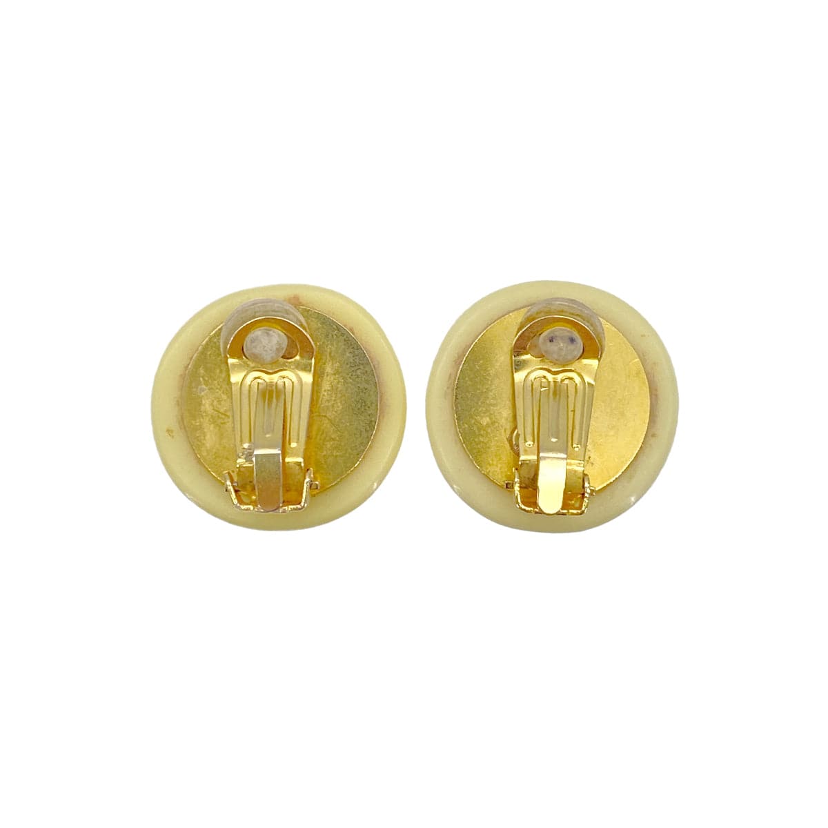 CHANEL CHANEL VINTAGE EARRINGS COCOMARK PLASTIC ACCESSORY 96C 90270772