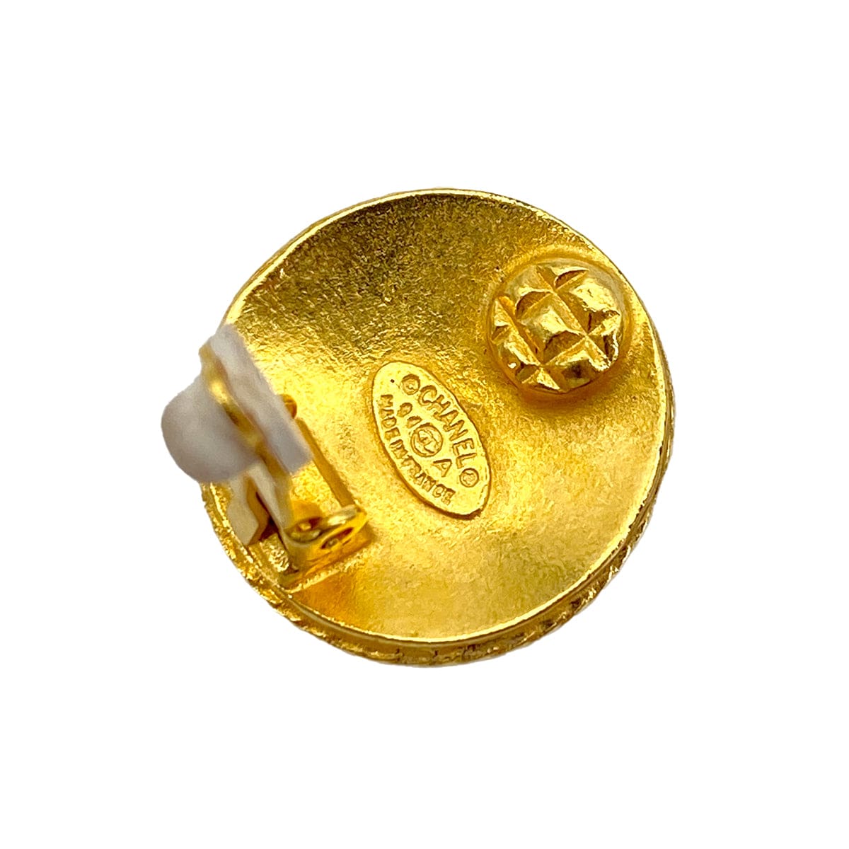 Chanel CHANEL VINTAGE EARRINGS COCOMARK ROUND ACCESSORY 94A 90253648