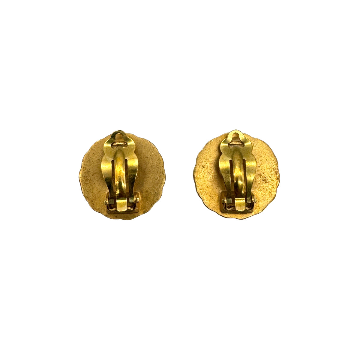 CHANEL CHANEL VINTAGE EARRINGS ROUND COCOMARK ACCESSORY 95A 90270326