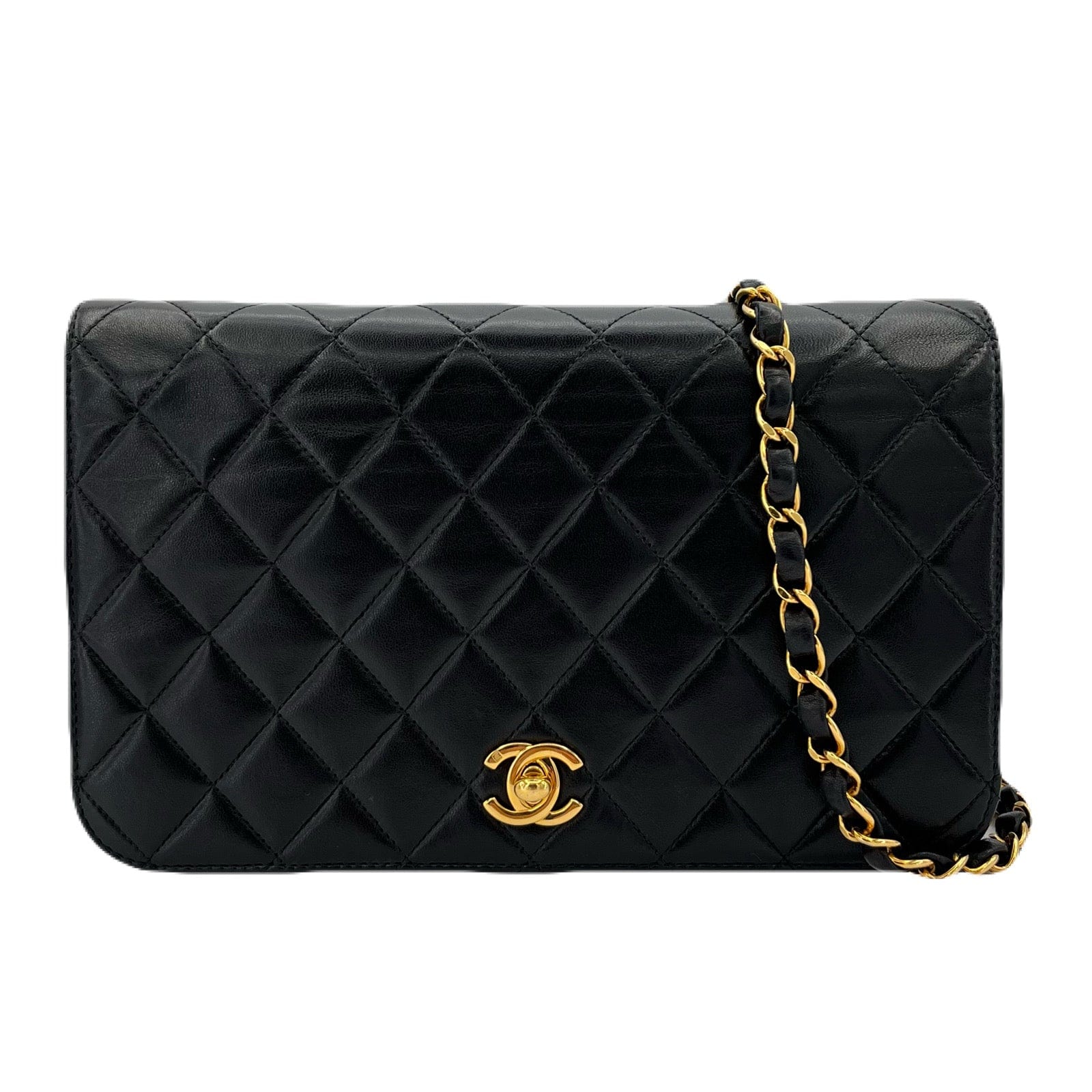 Chanel Chanel Vintage Full Flap Black Lambskin GHW #9 90209223