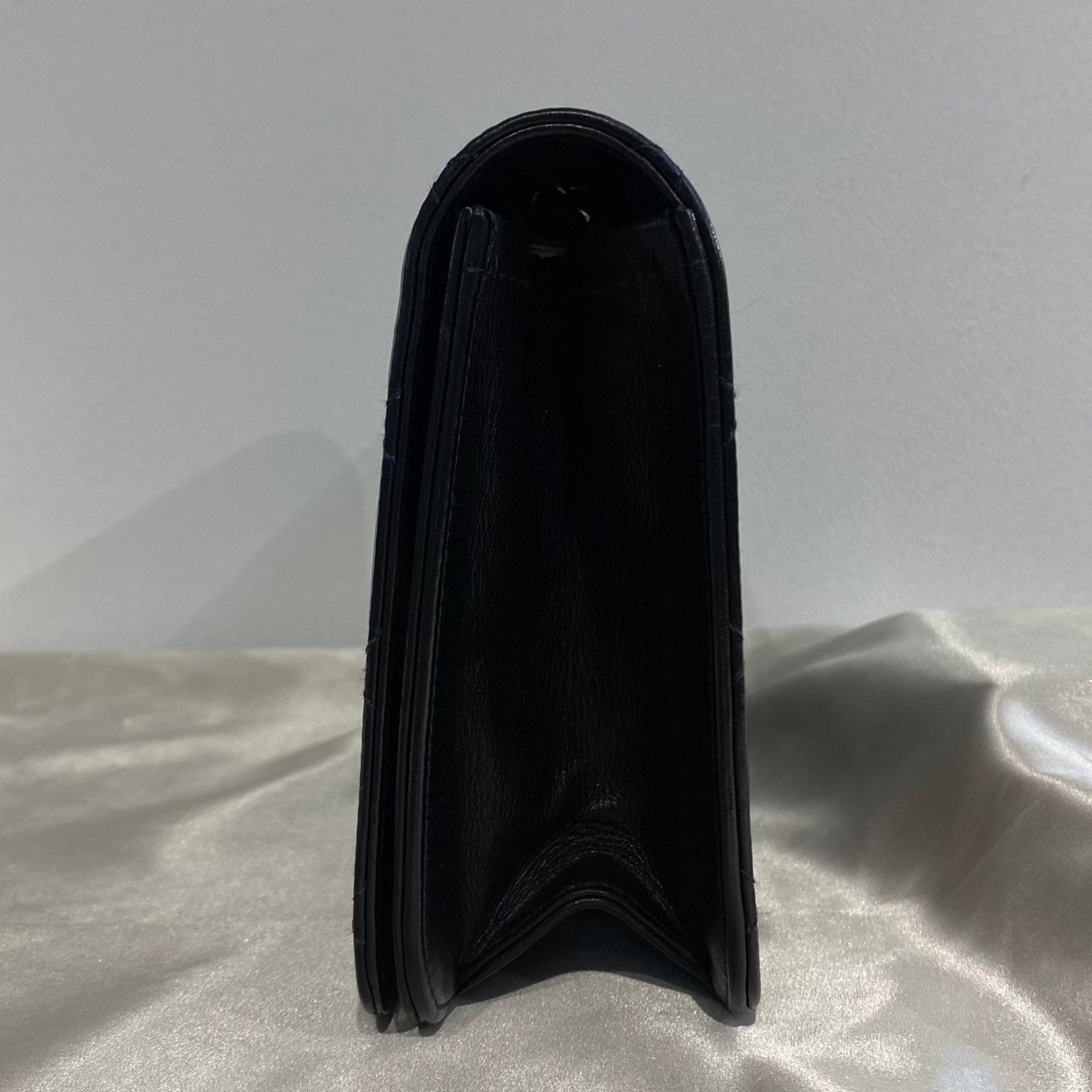 Chanel Chanel Vintage Full Flap Black Lambskin GHW #9 90209223