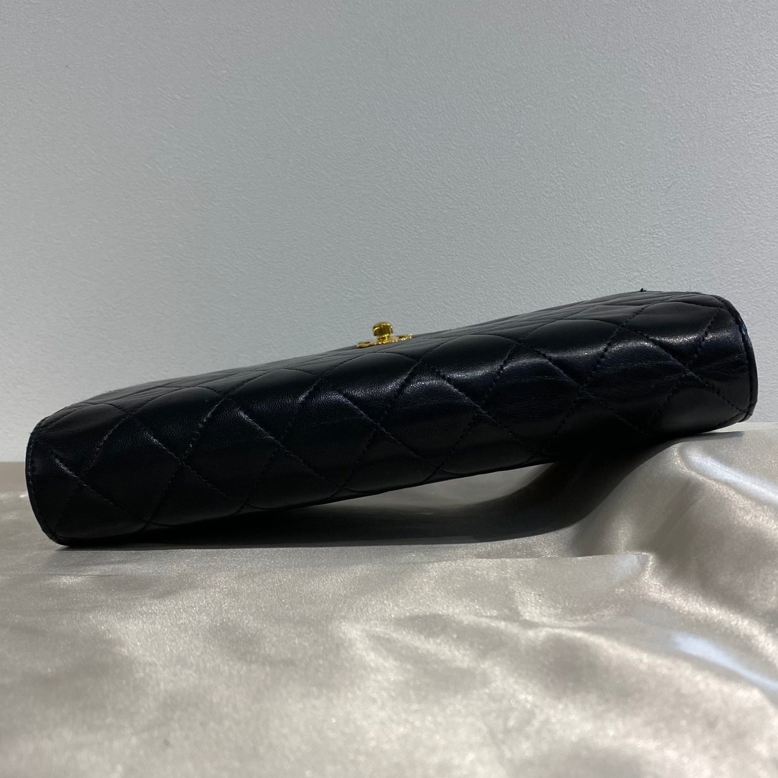 Chanel Chanel Vintage Full Flap Black Lambskin GHW #9 90209223