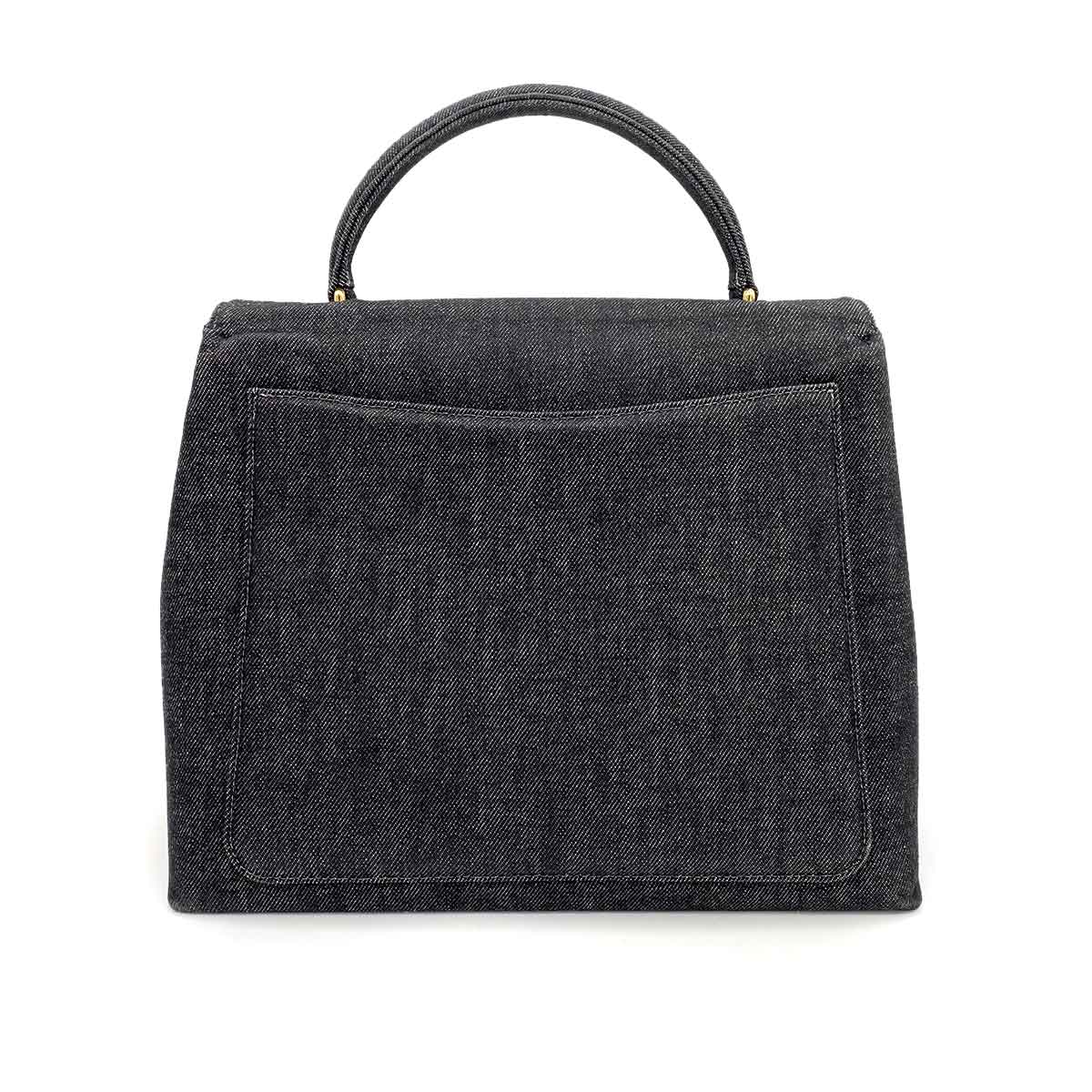 Chanel Chanel Vintage Kelly Black Denim GHW #5 90239117