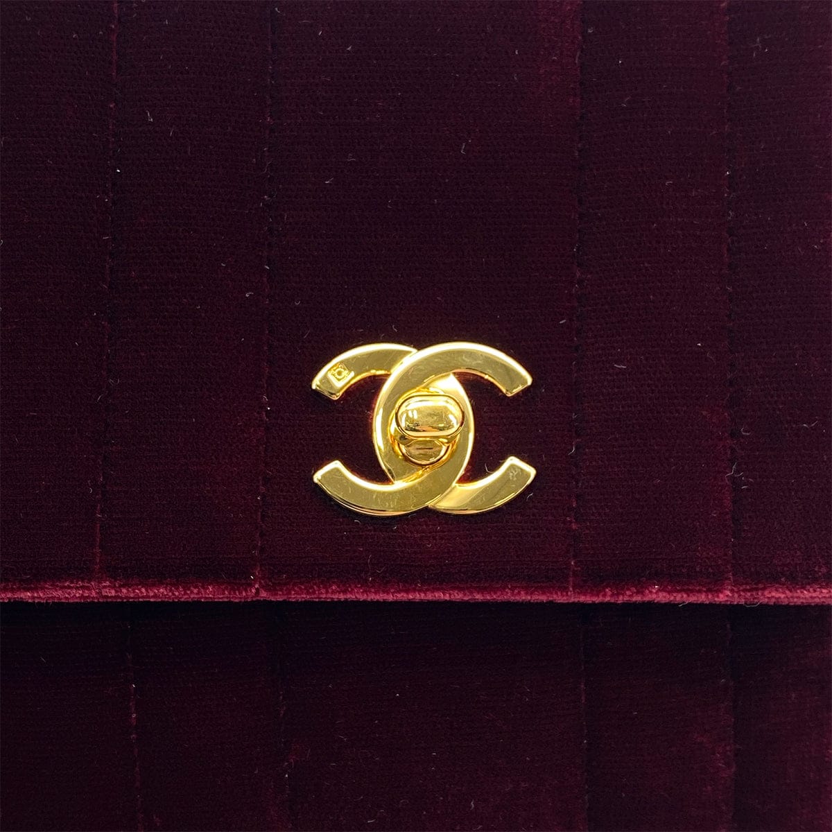 CHANEL CHANEL VINTAGE MADEMOISELLE HAND BAG BORDEAUX VELOR 90301744