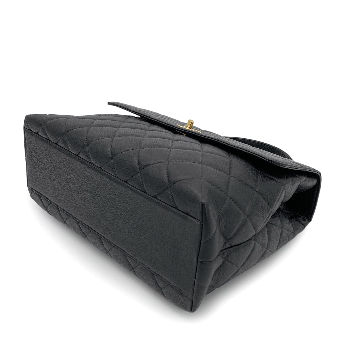 Chanel CHANEL VINTAGE MATELASSE HAND BAG BLACK CAVIAR SKIN 90259695