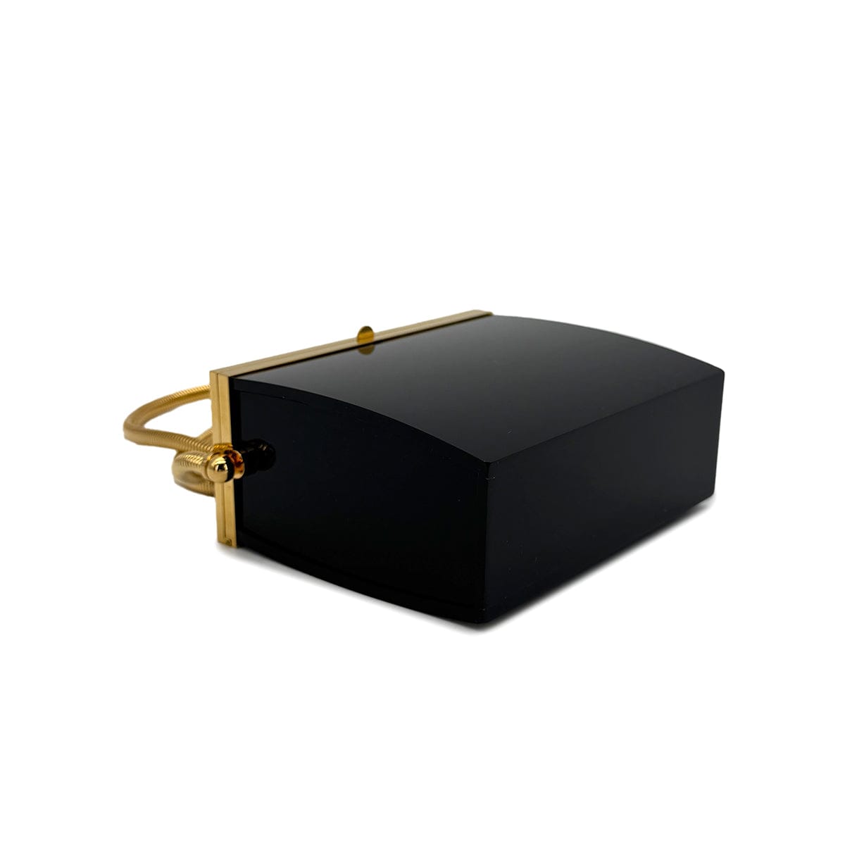 Chanel CHANEL VINTAGE MINAUDIERE SNAKE CHAIN SHOULDER VANITY BAG BLACK 97P 90272815