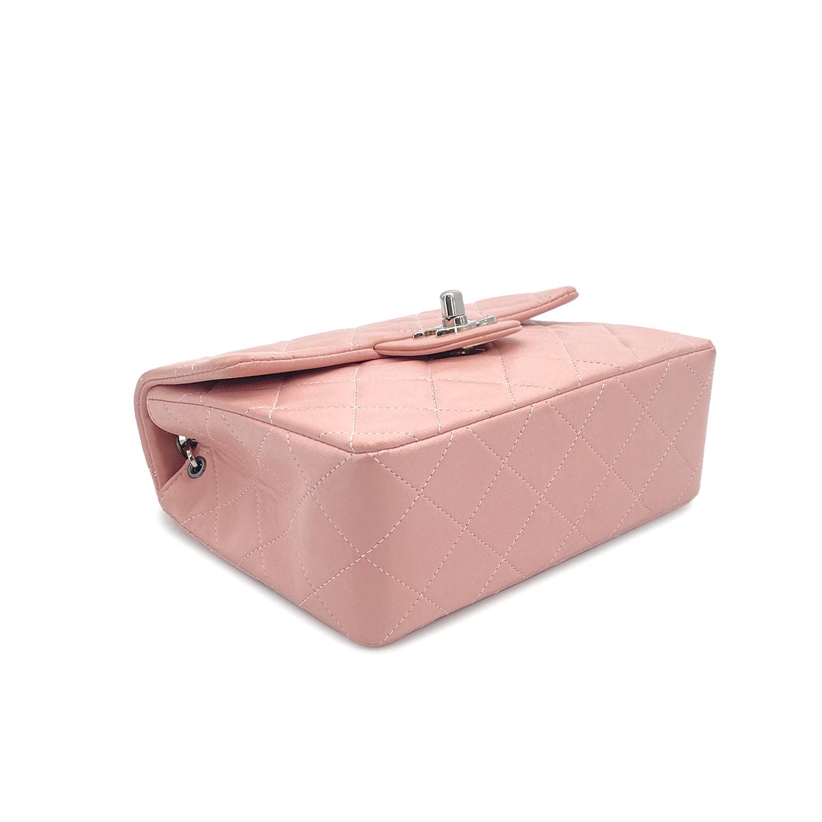CHANEL CHANEL VINTAGE MINI SQUARE 17 CHAIN SHOULDER BAG PINK LAMB SKIN 90308993