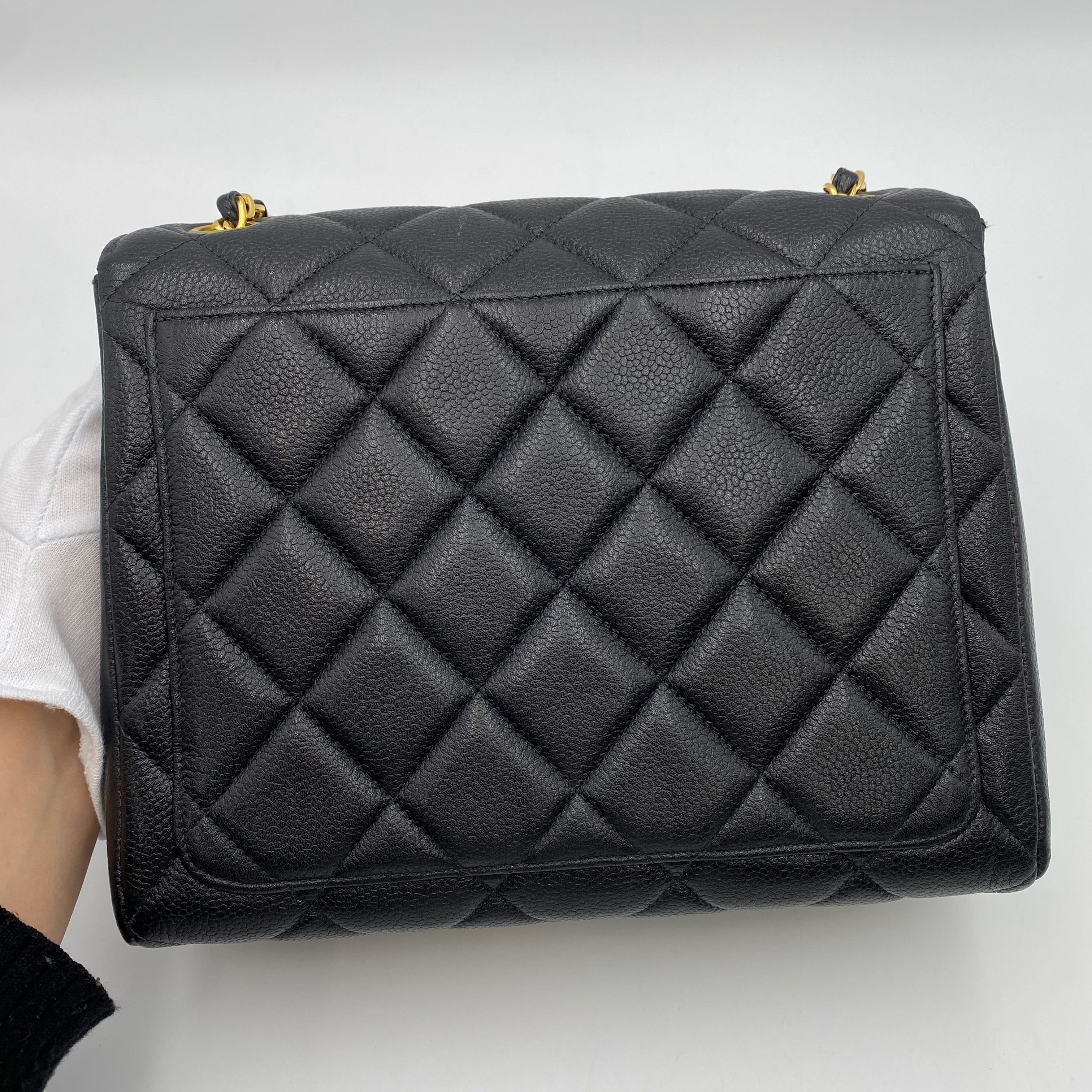 Chanel Chanel Vintage Single Flap Black Caviar GHW #4 90222290