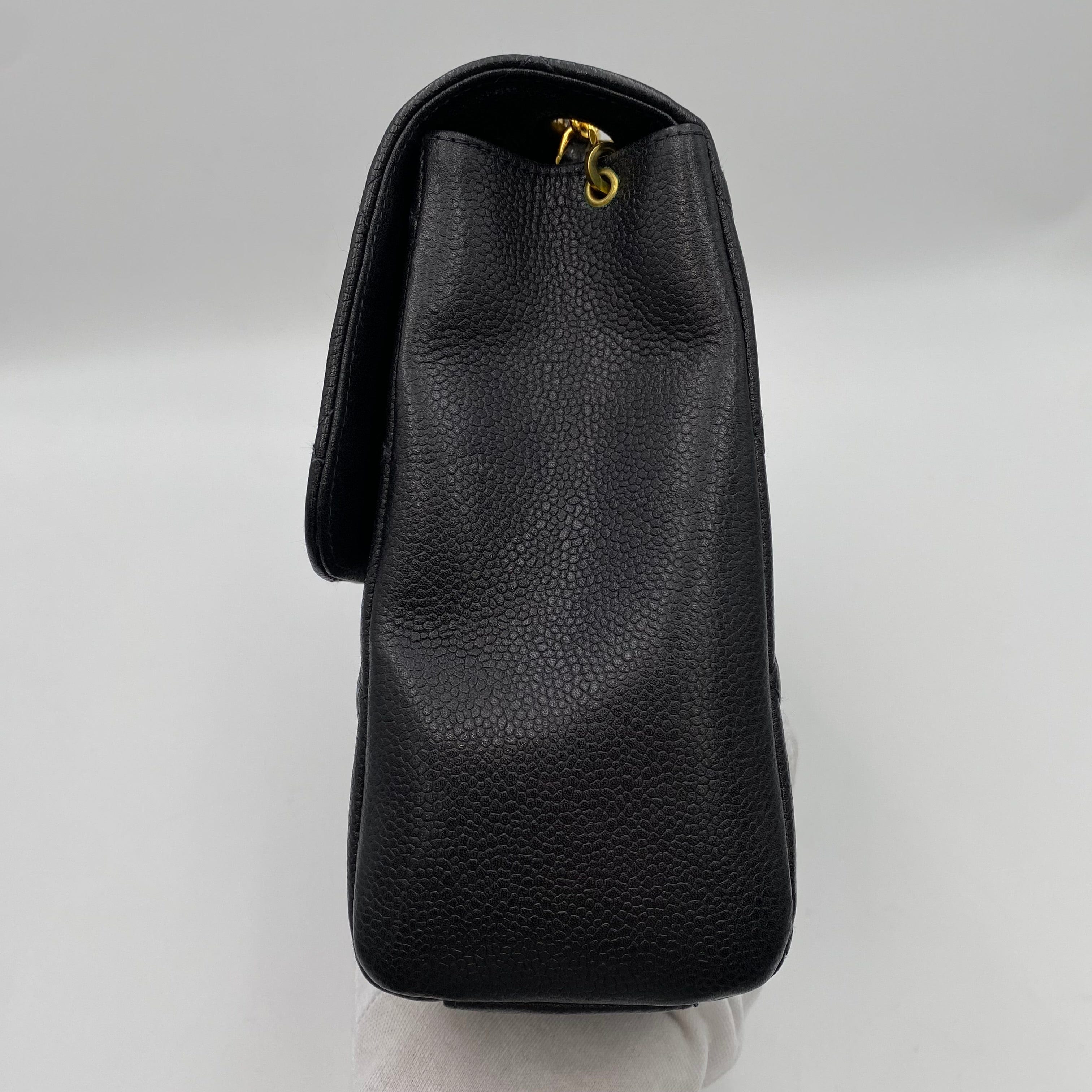 Chanel Chanel Vintage Single Flap Black Caviar GHW #4 90222290