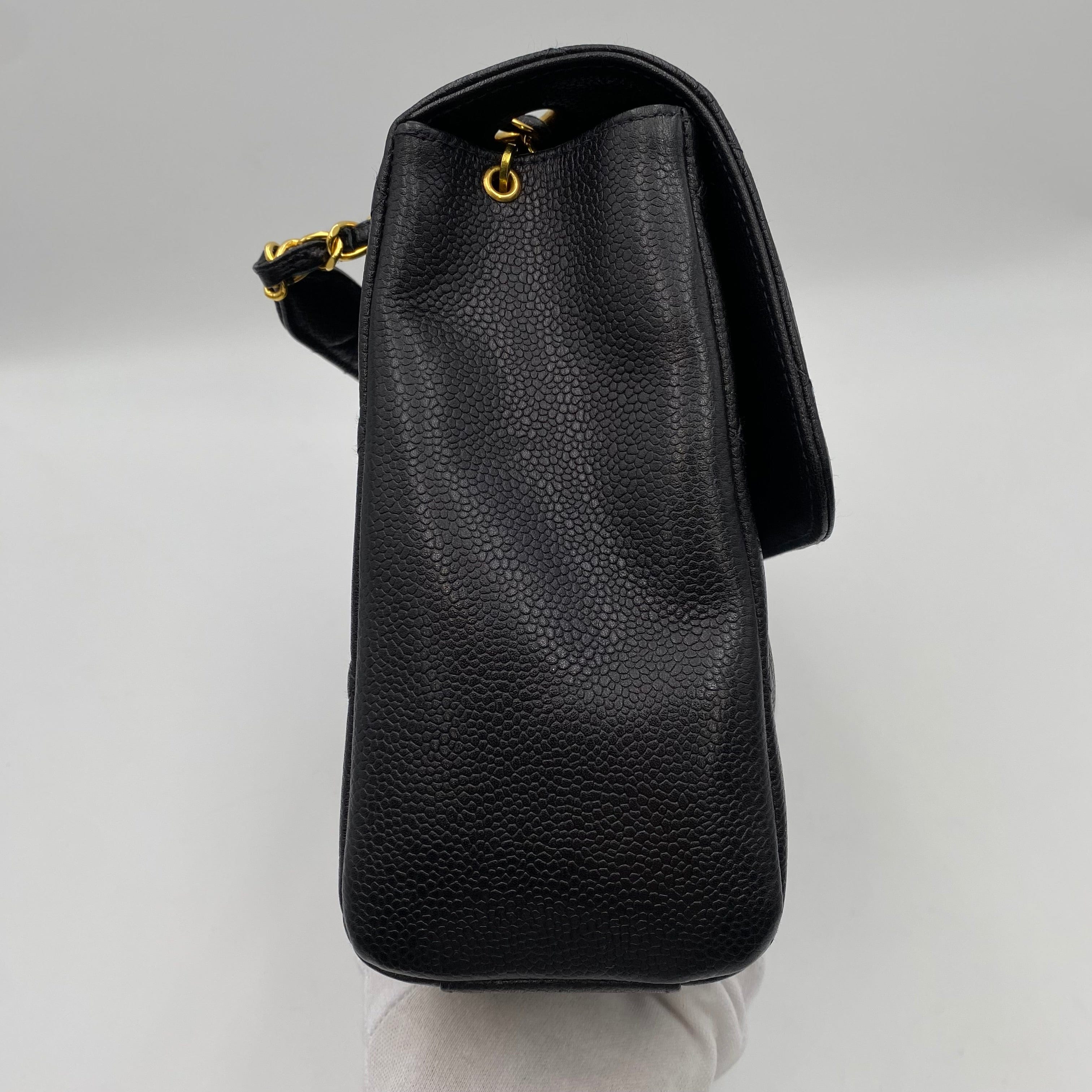 Chanel Chanel Vintage Single Flap Black Caviar GHW #4 90222290