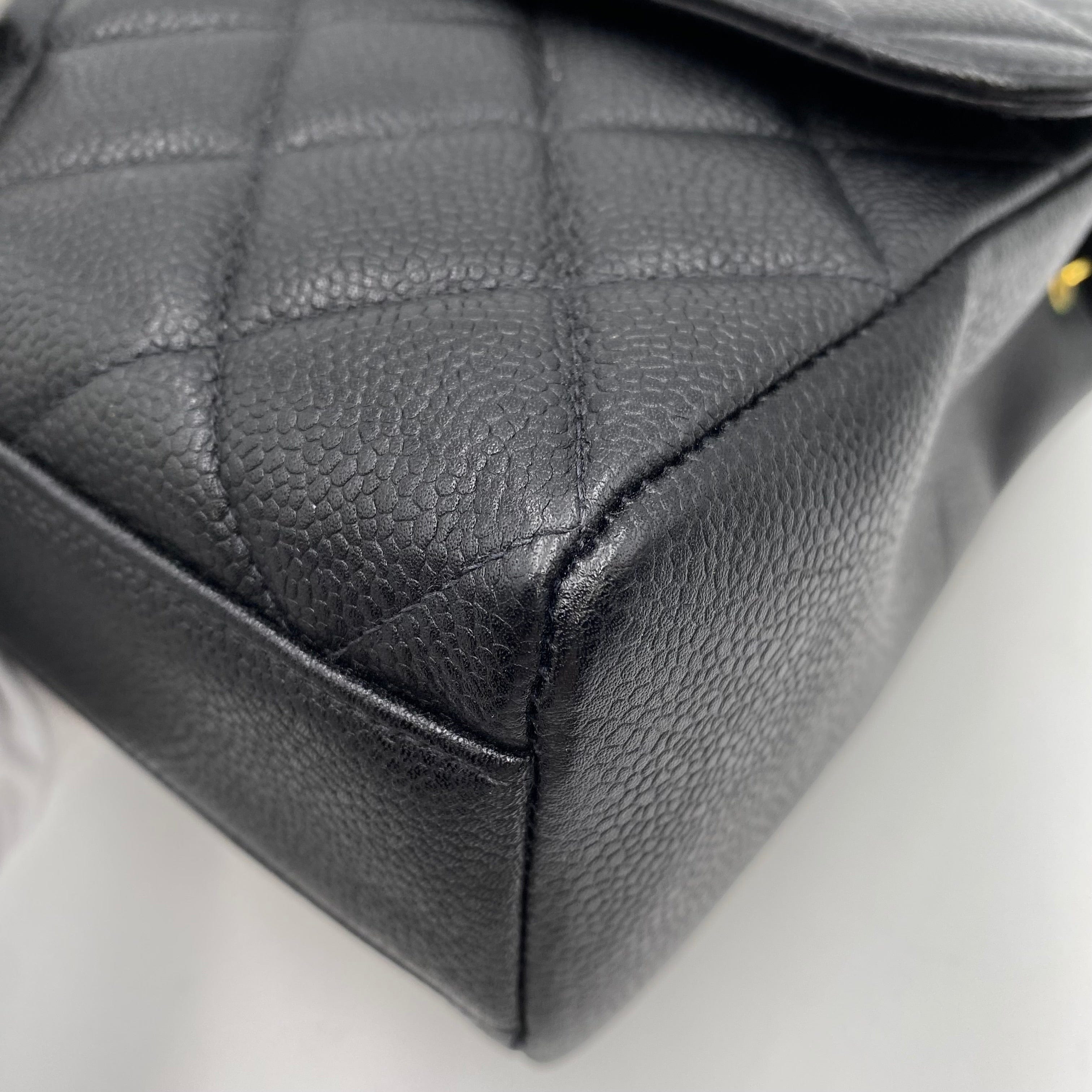 Chanel Chanel Vintage Single Flap Black Caviar GHW #4 90222290