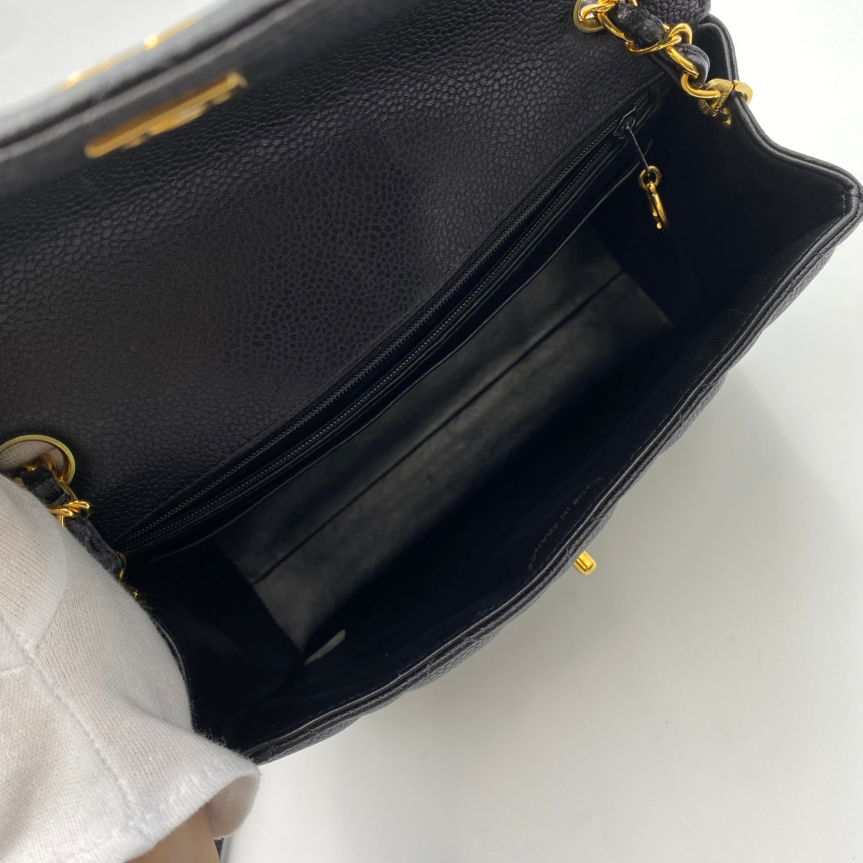 Chanel Chanel Vintage Single Flap Black Caviar GHW #4 90222290