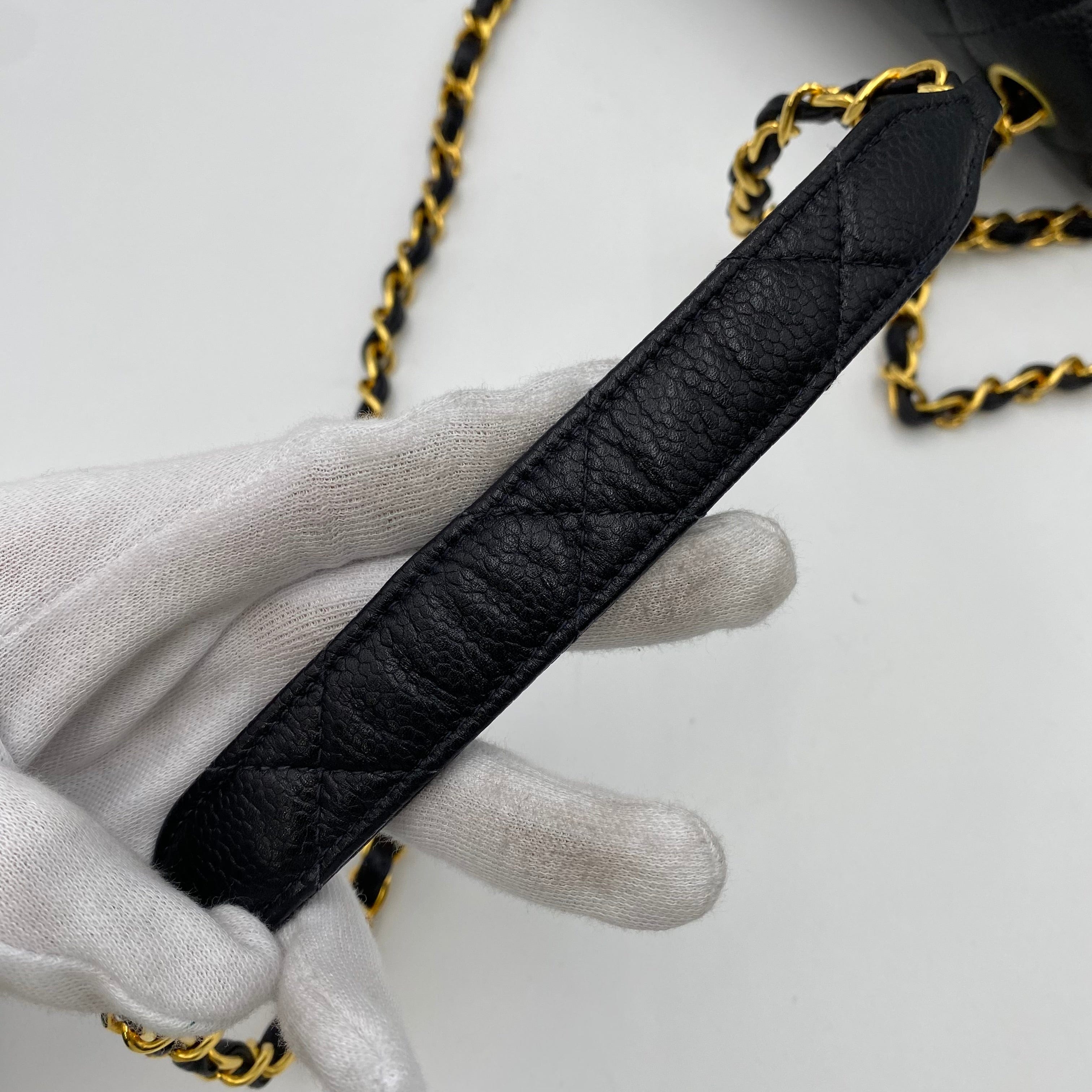 Chanel Chanel Vintage Single Flap Black Caviar GHW #4 90222290