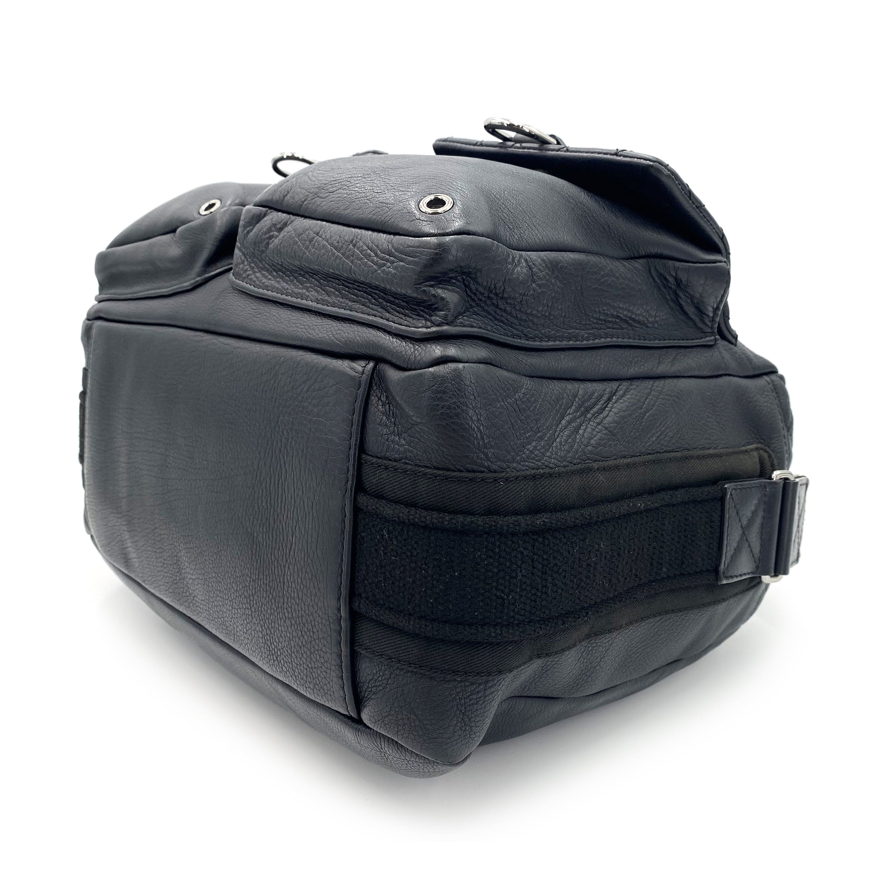 Chanel CHANEL VINTAGE SPORTS LINE SHOULDER BAG BLACK LAMB SKIN 90239856