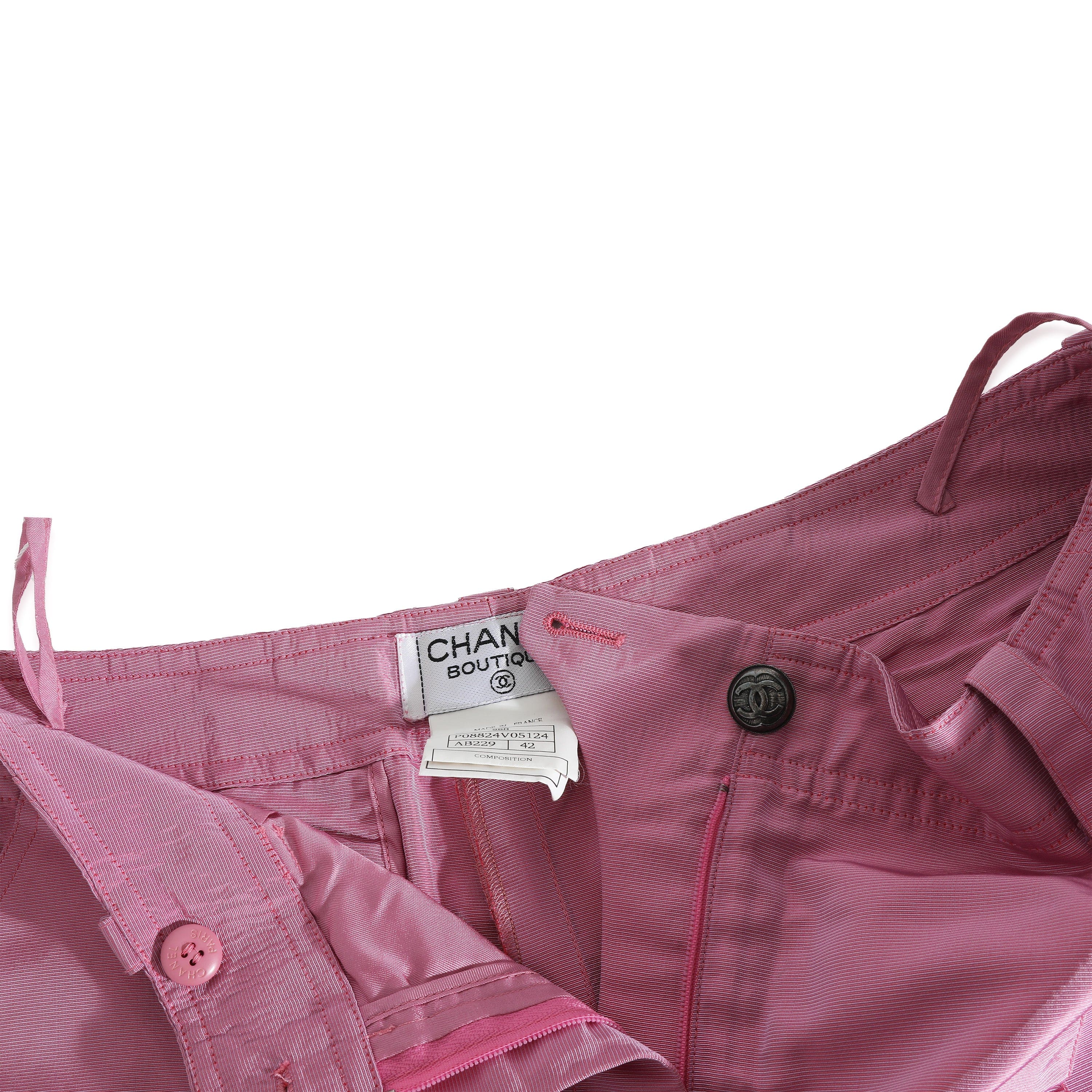 Chanel Chanel 96A Track Pants #42 Pink ASL7176