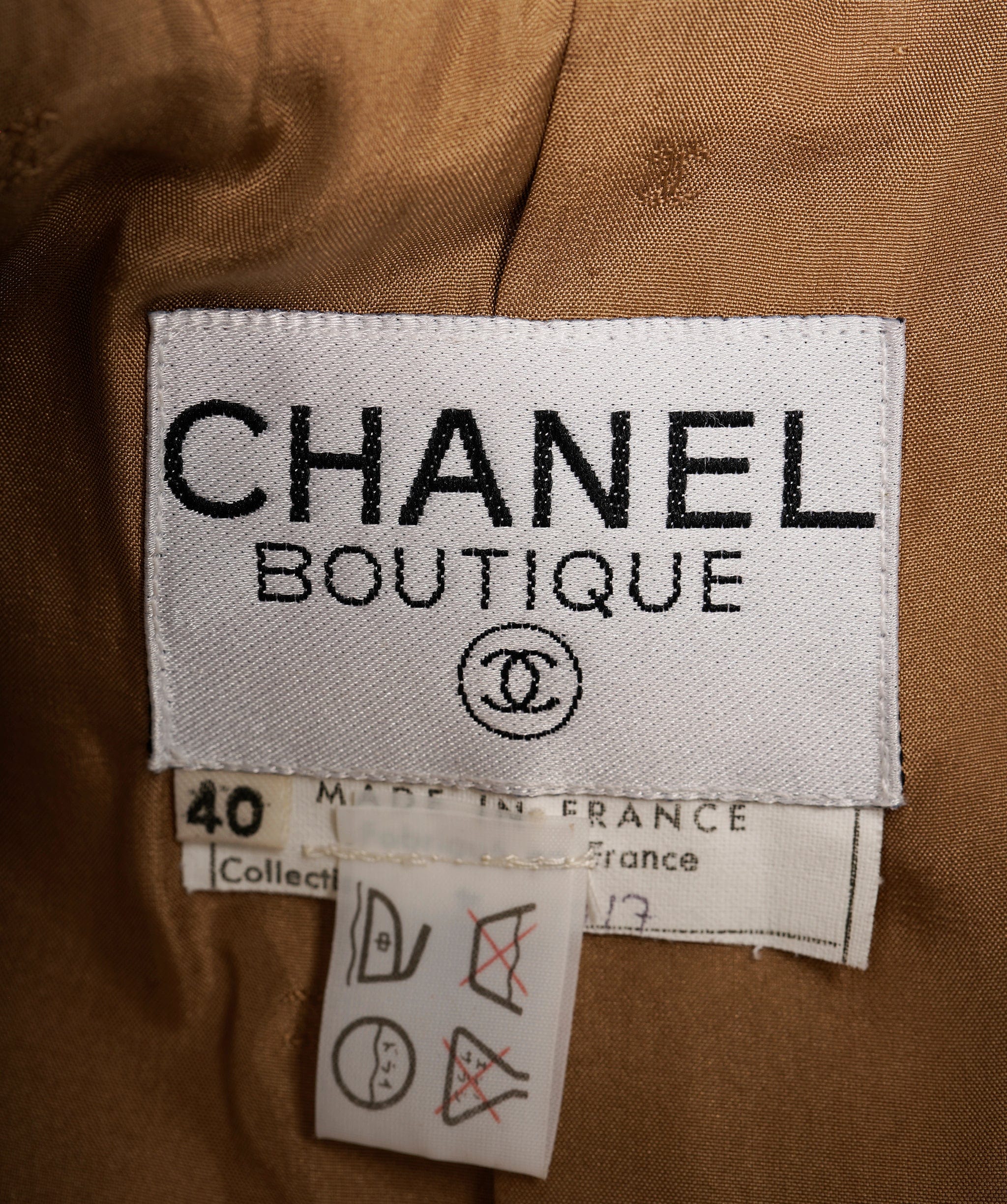 Chanel Chanel CC Logos Button Double Breasted Long Sleeve Jacket Coat Beige ASL9222