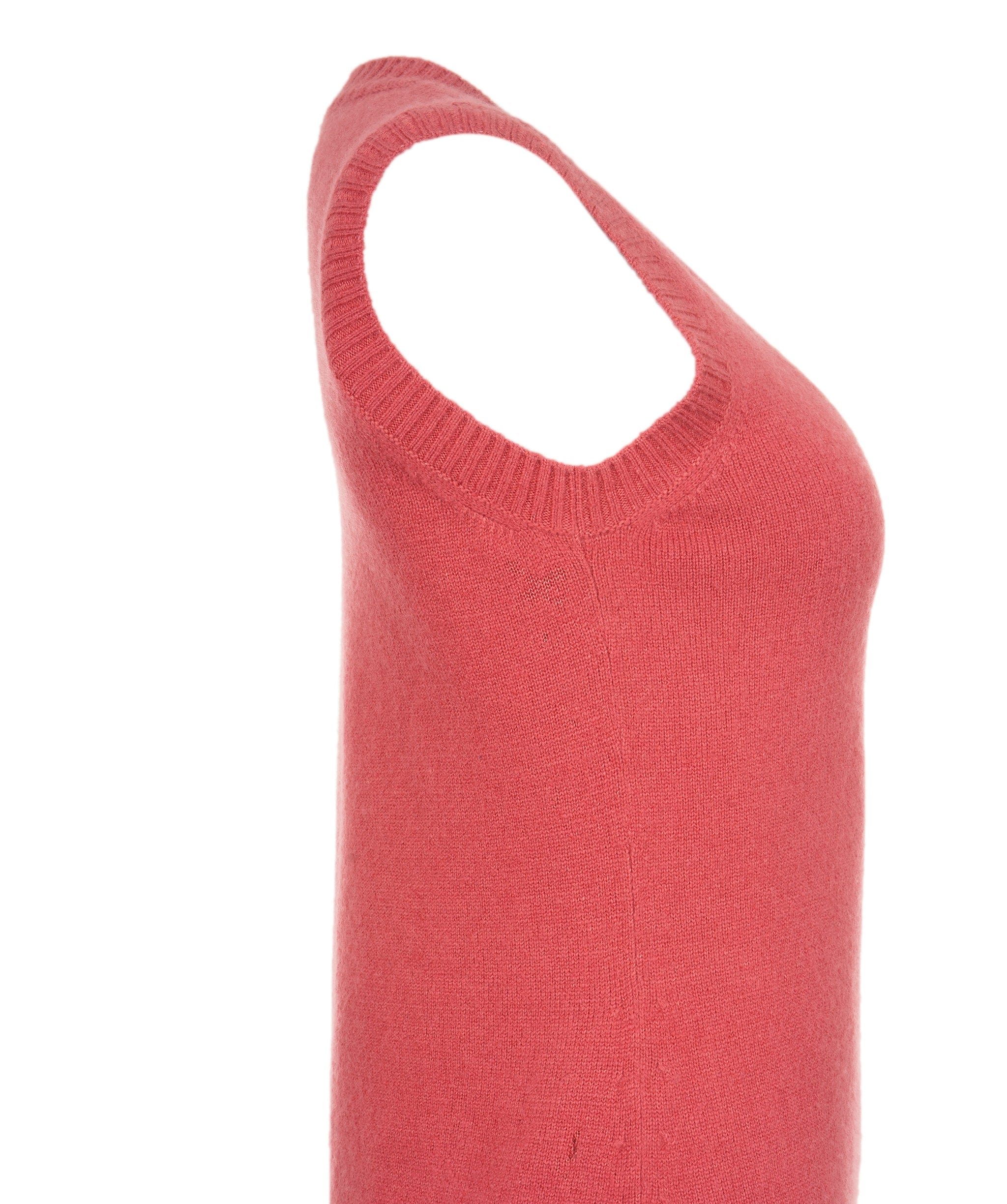 Chanel Chanel Dress Sleeveless knitted pink with pearl buttons FR34 - AVC1238