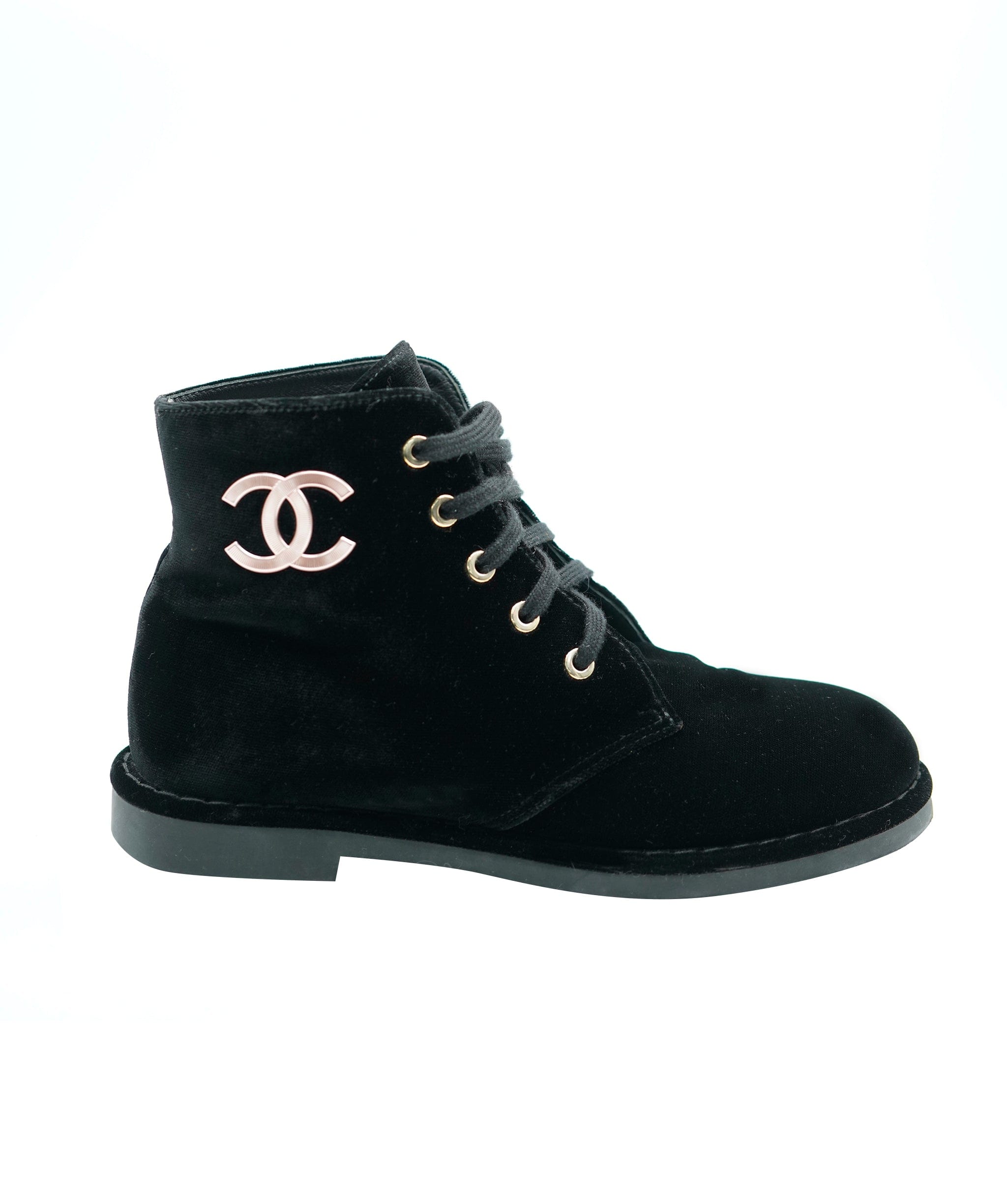 Chanel velvet cc mid boots ALC0756 LuxuryPromise