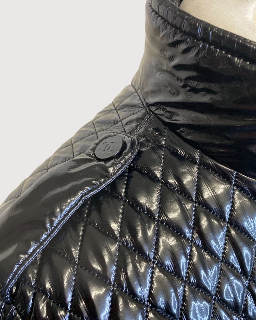 Chanel Black Chanel Coat, 36