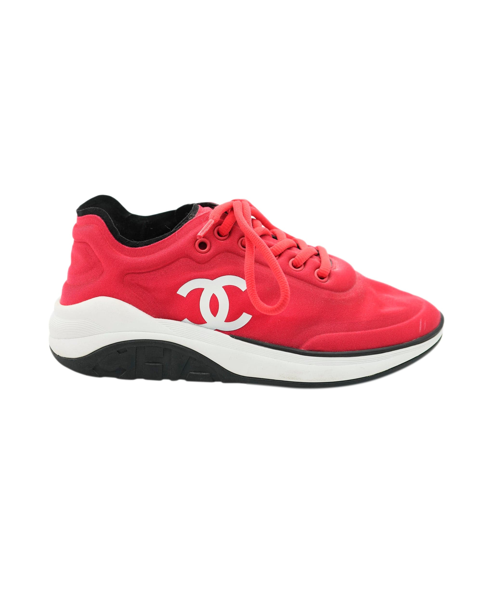 Chanel Chanel Red CC Sneakers Size AGC1723