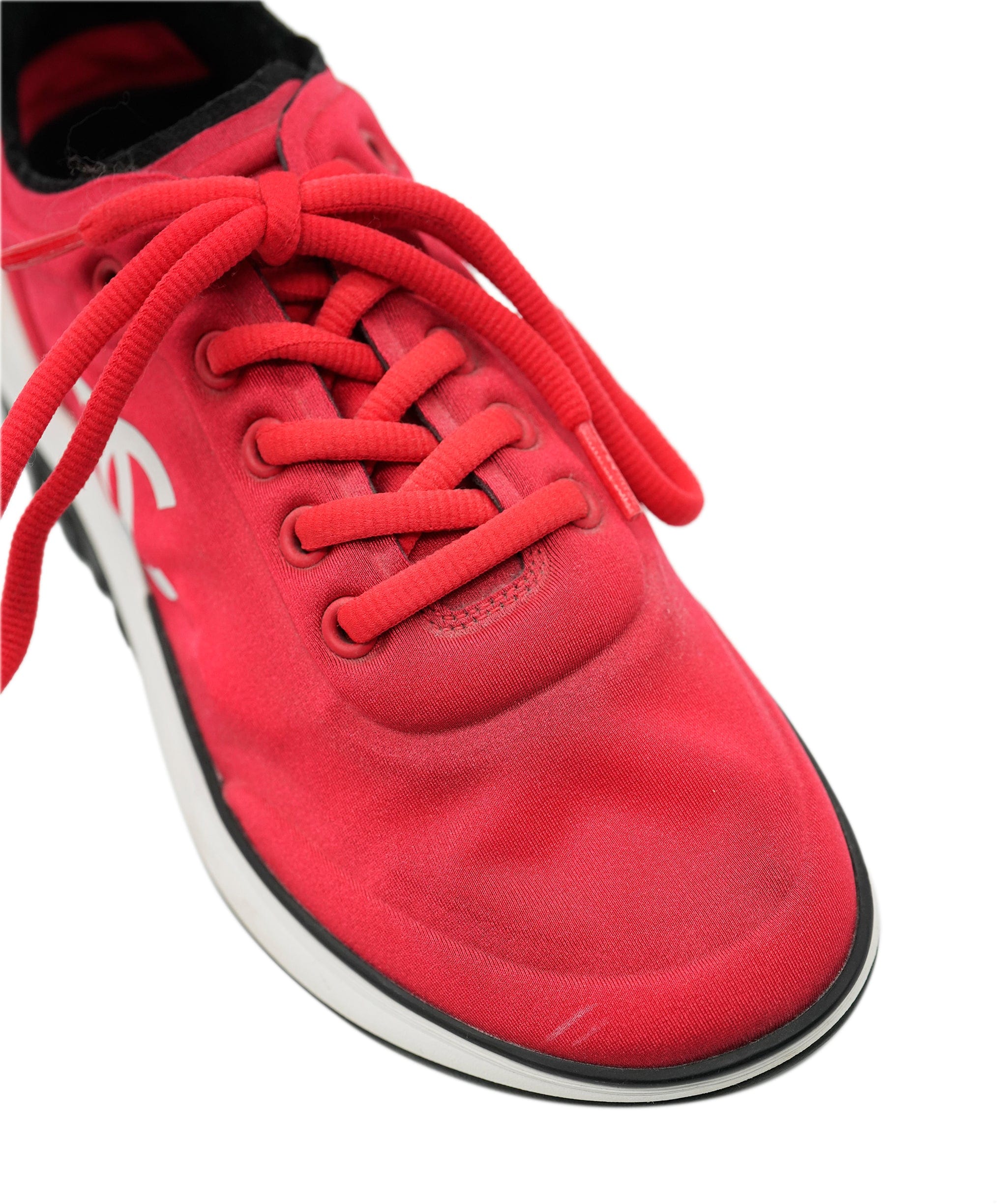 Chanel Chanel Red CC Sneakers Size AGC1723