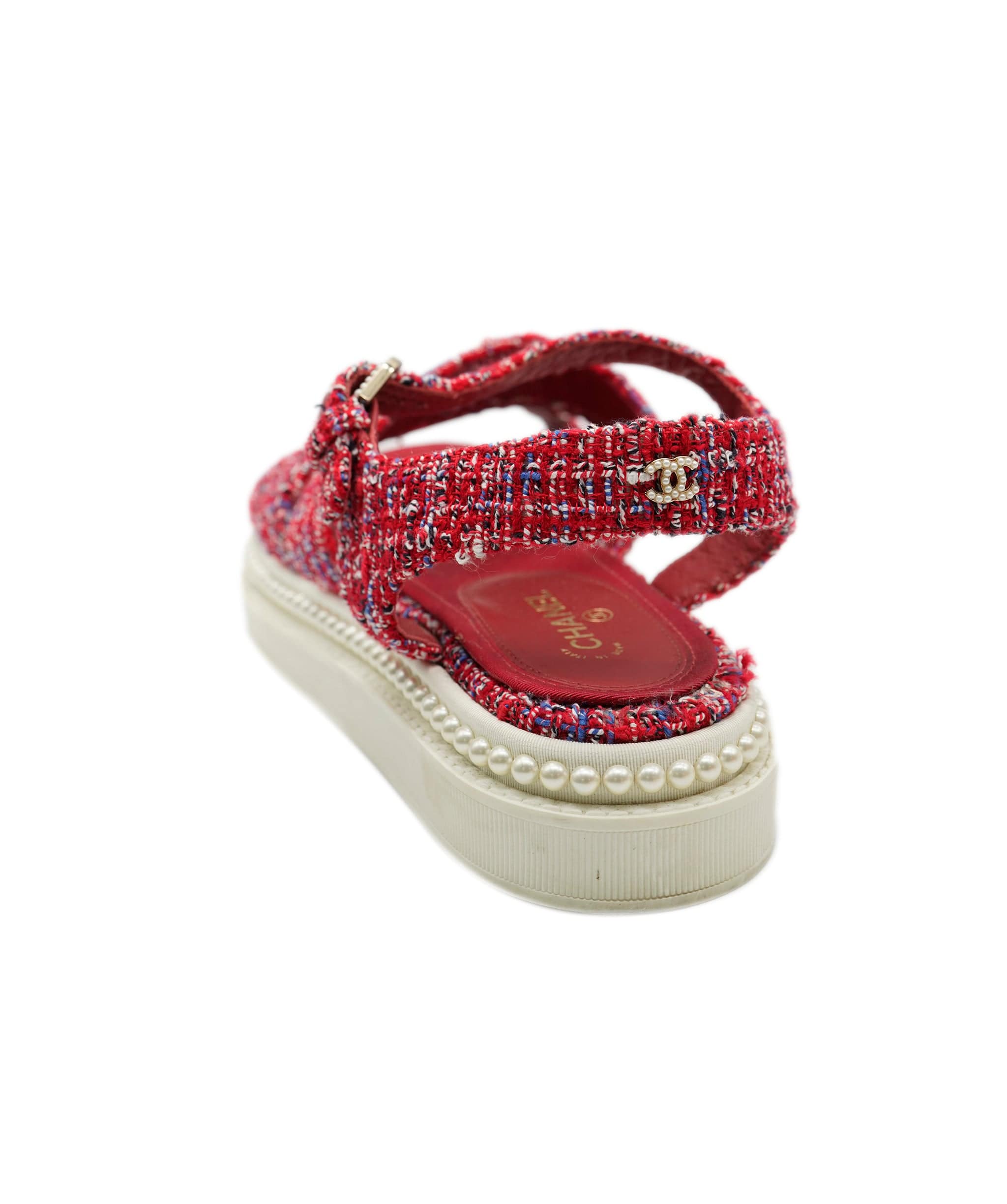 Chanel Chanel Red Sandals ALC1079