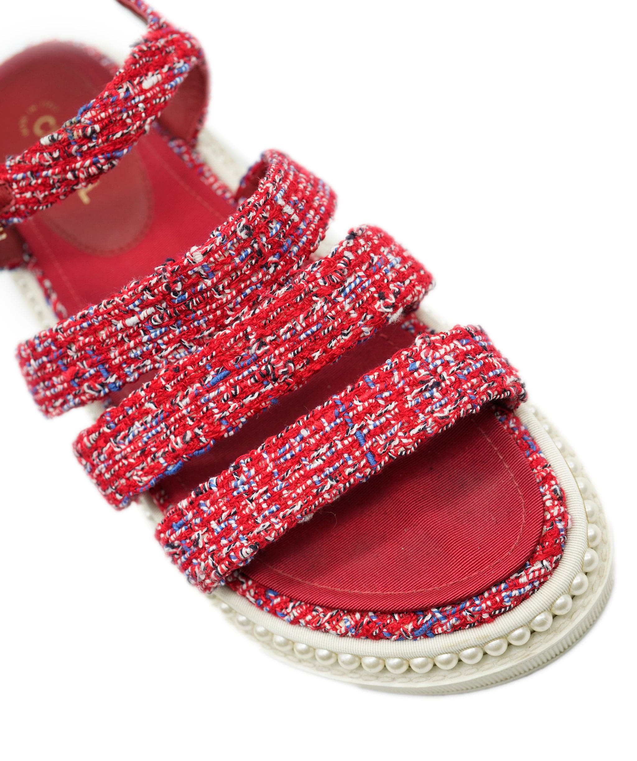 Chanel Chanel Red Sandals ALC1079