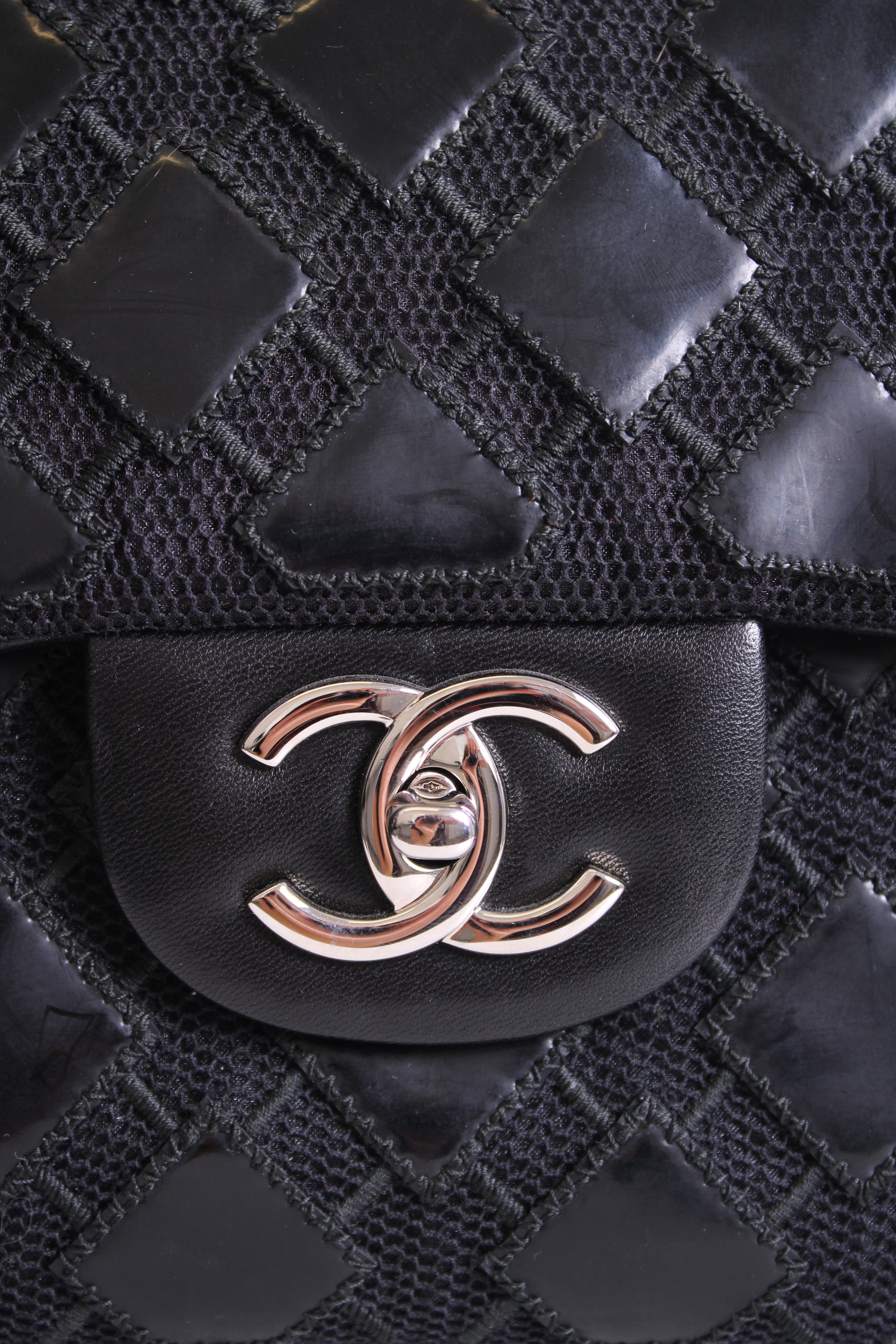 Chanel Black Patent Chanel Bag