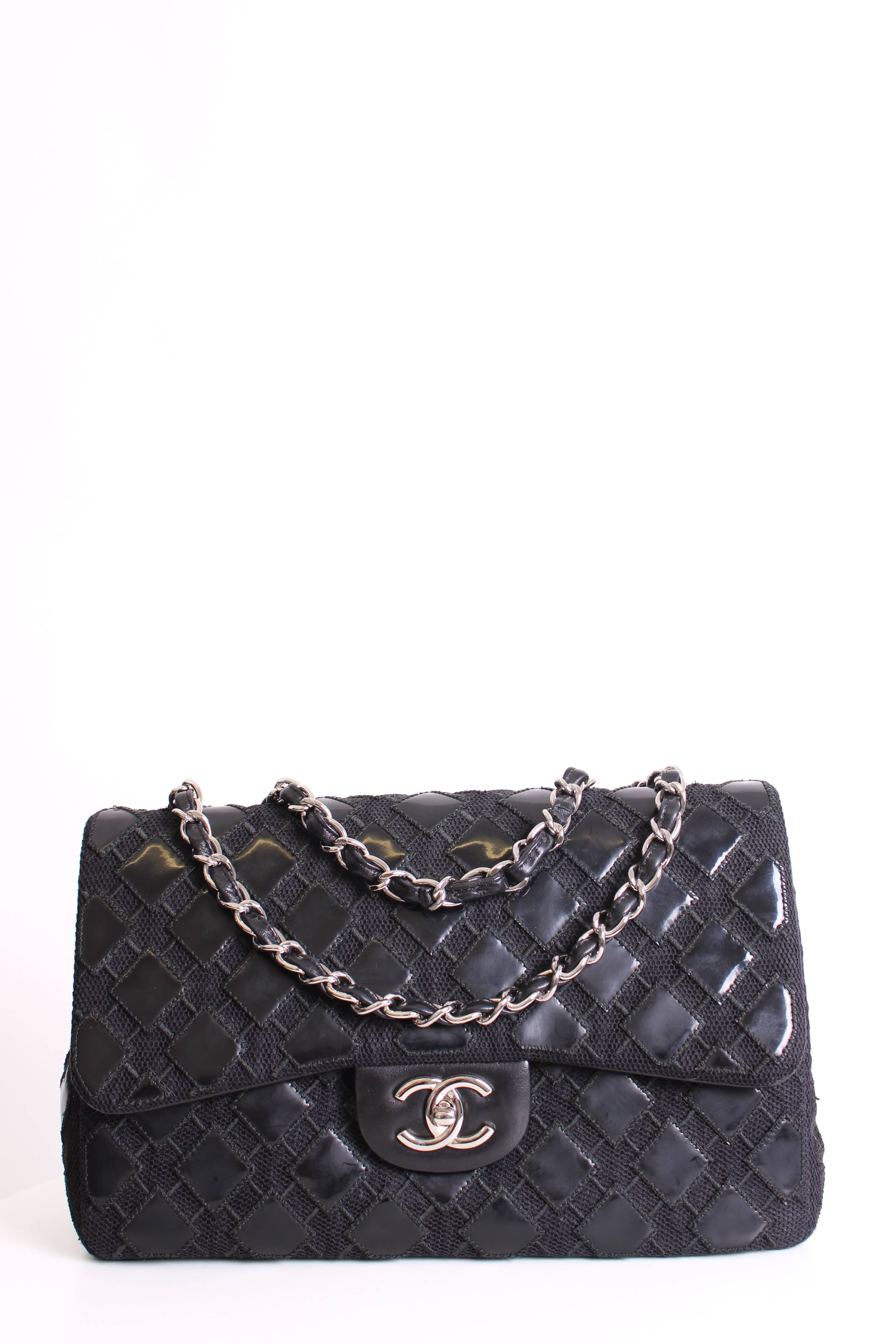 Chanel Black Patent Chanel Bag