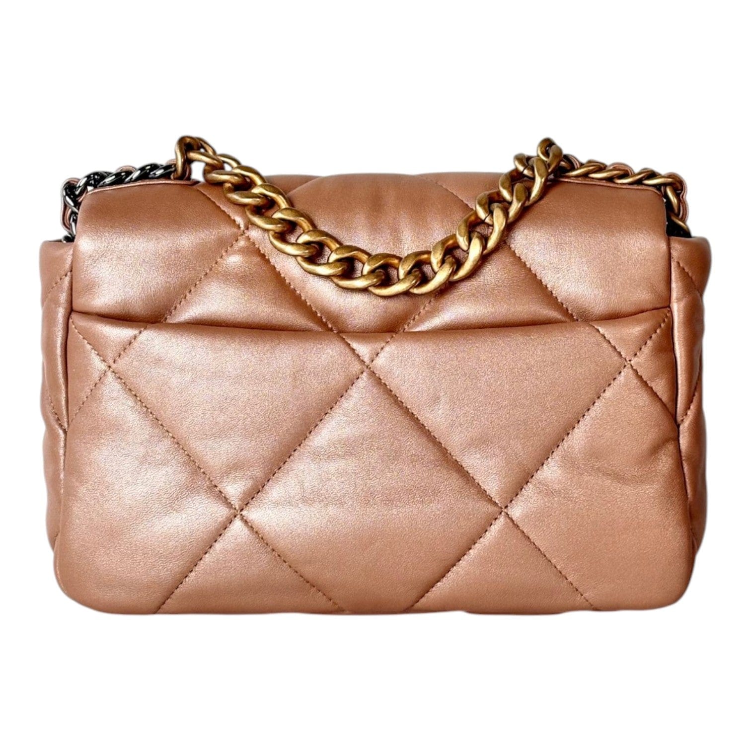 Chanel Chanel 19 Small Bag Pearl Gold - Full Set