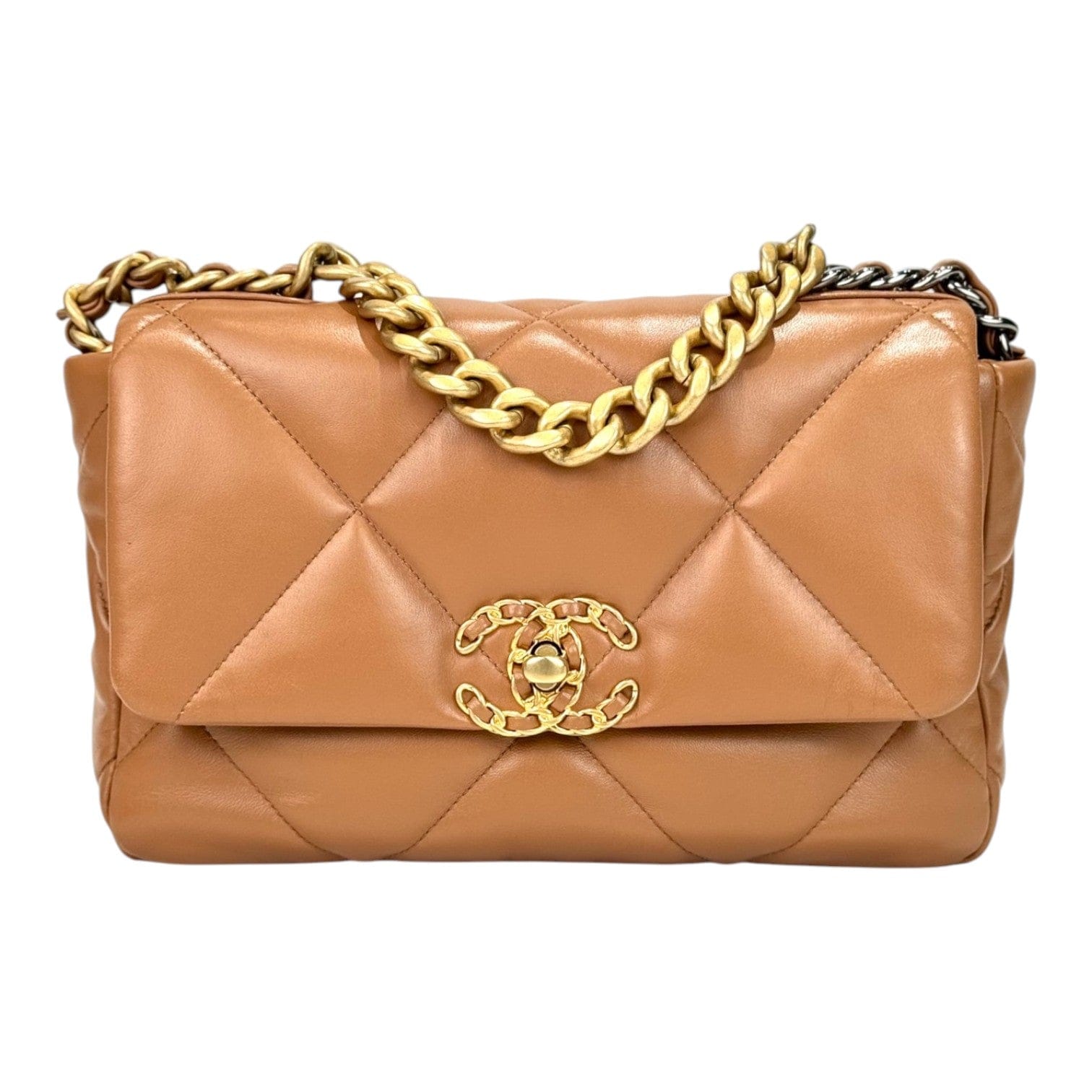 Chanel Chanel 19 Small Light Brown Bag - Full Set
