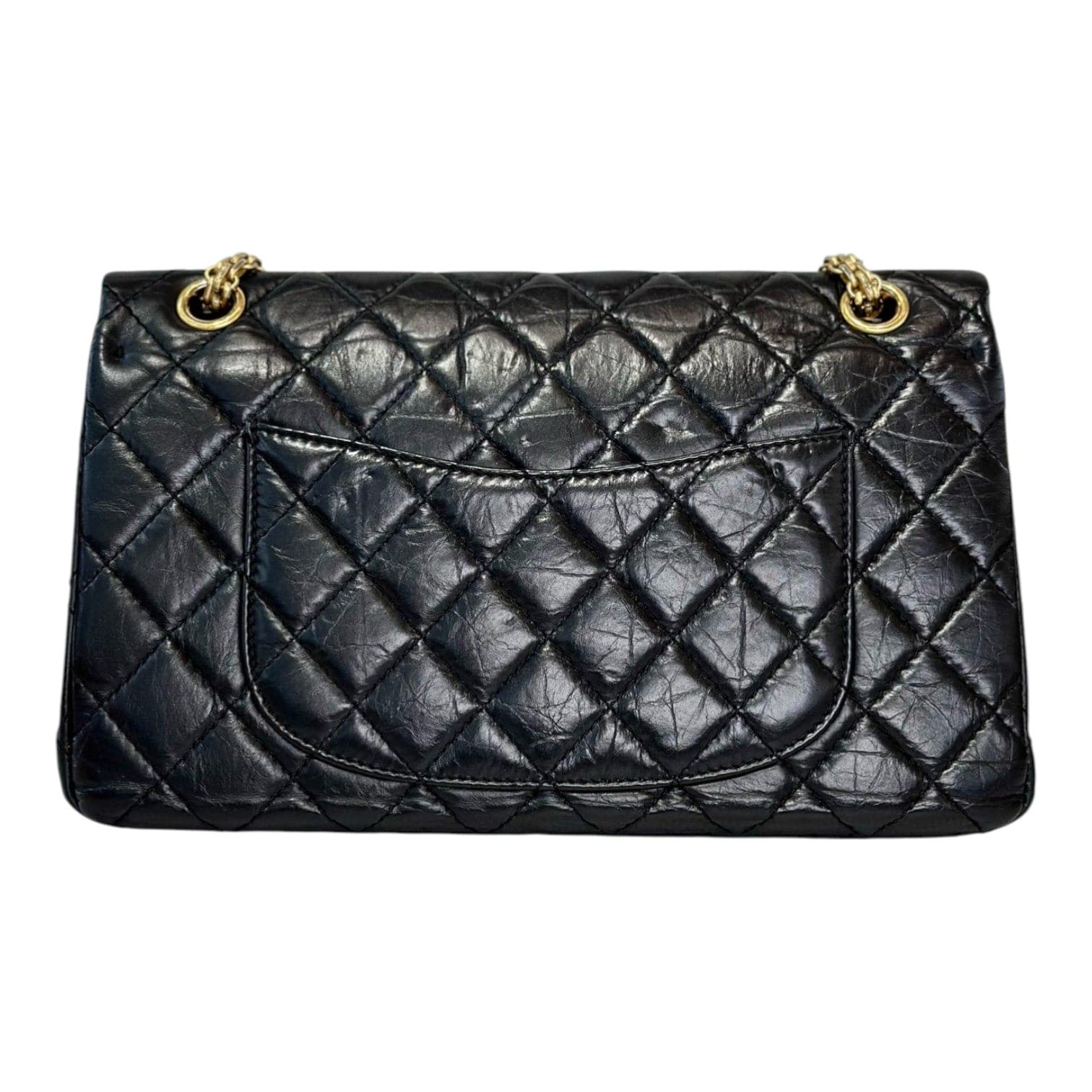 Chanel Chanel 2.55 Reissue Medium Black with Gold Hardware