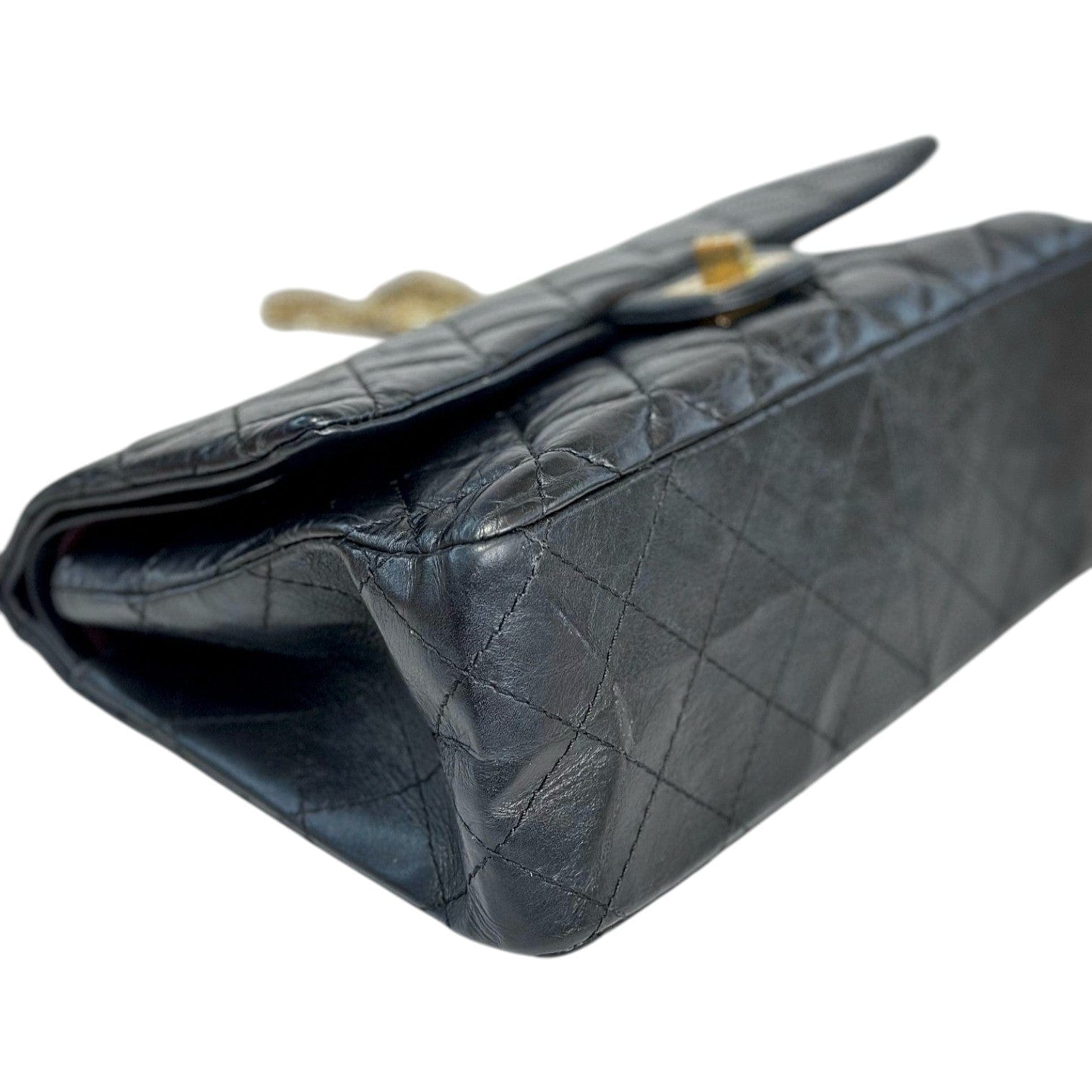 Chanel Chanel 2.55 Reissue Medium Black with Gold Hardware