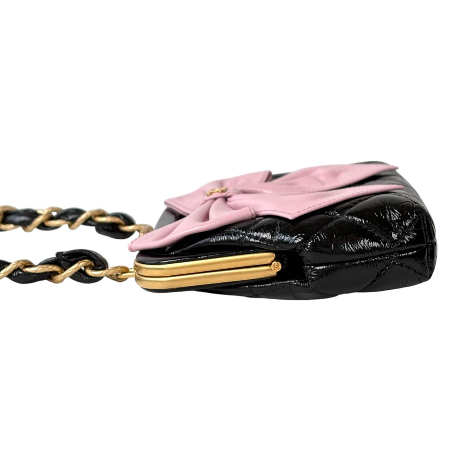 Chanel Chanel 24A Mini Clutch with Pink Bow Chain Bag